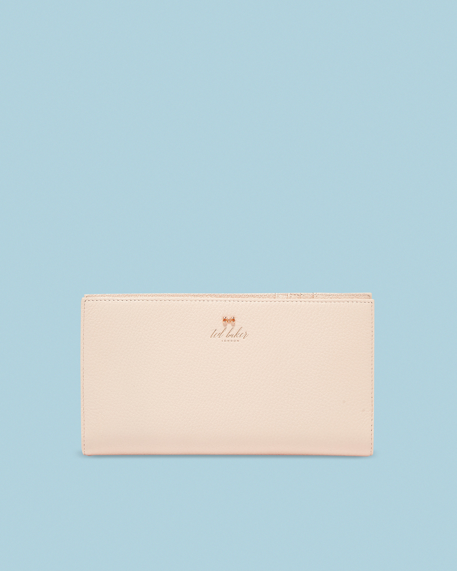 KAYY Bow detail leather travel wallet