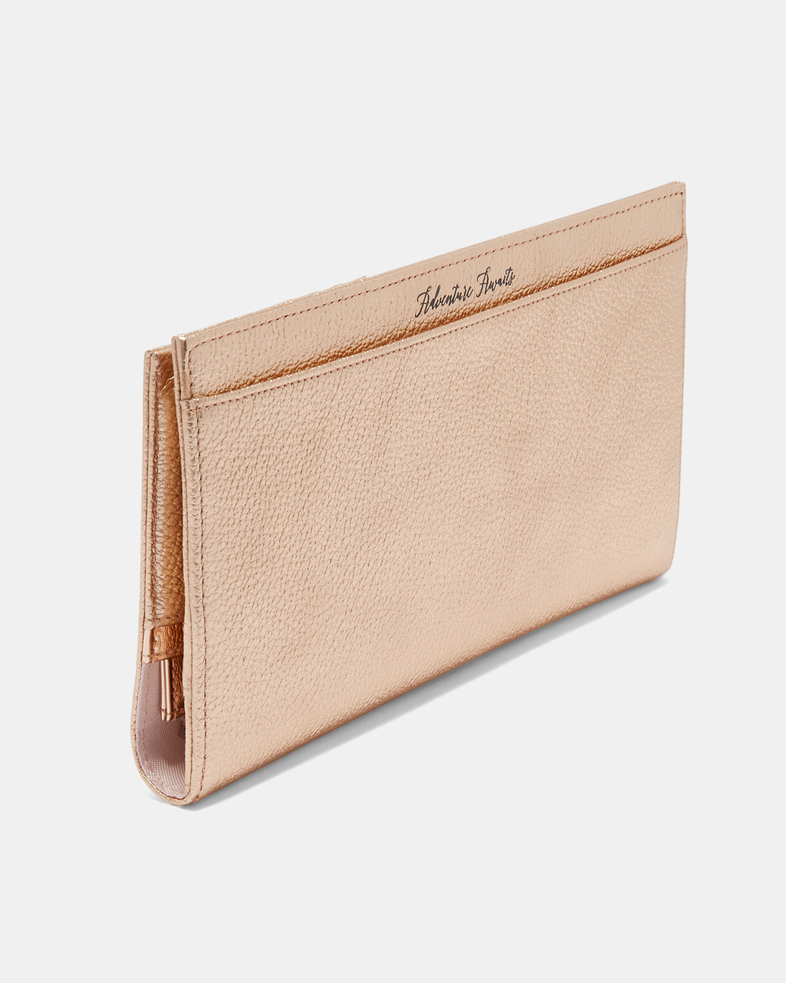 KAYY Bow detail leather travel wallet