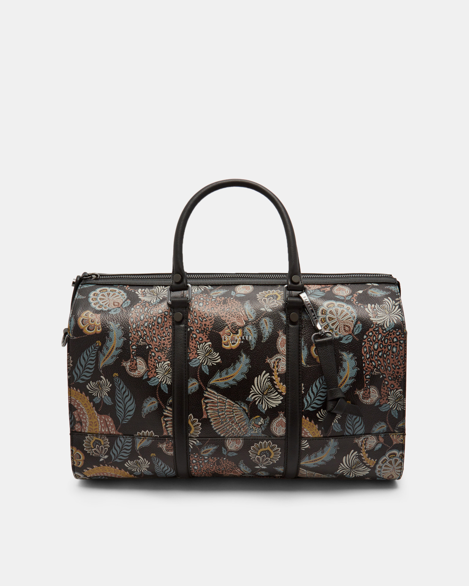 CASPEE Printed leather holdall