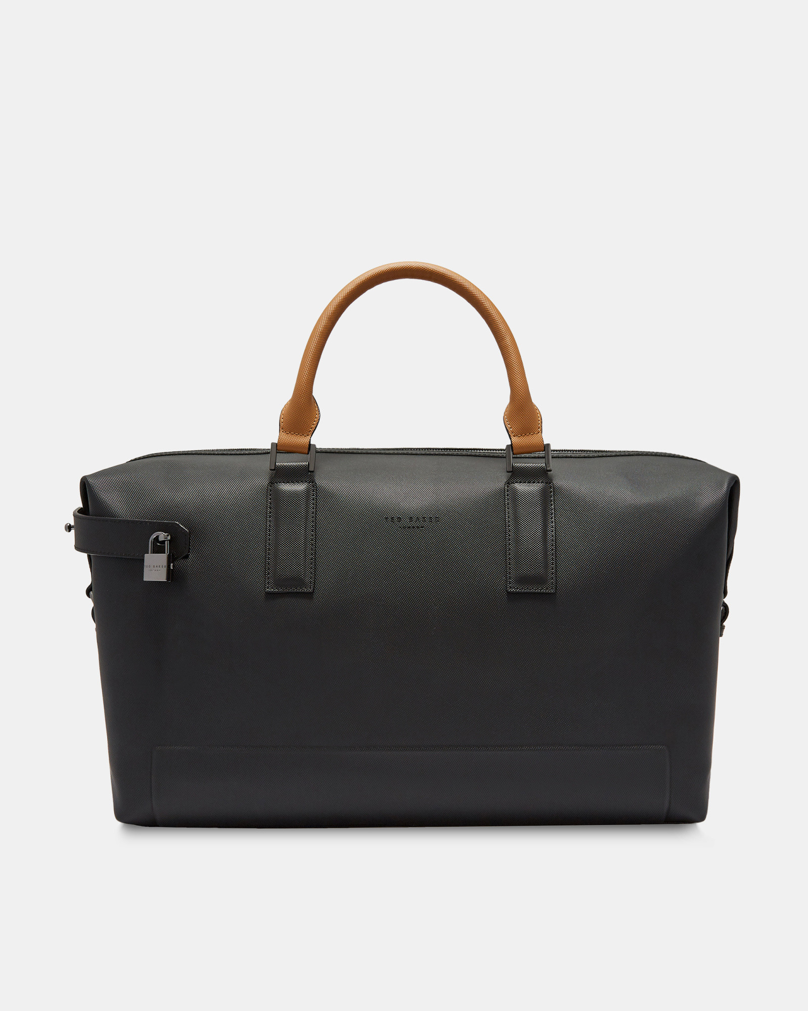 POTTS Micro perforated leather holdall