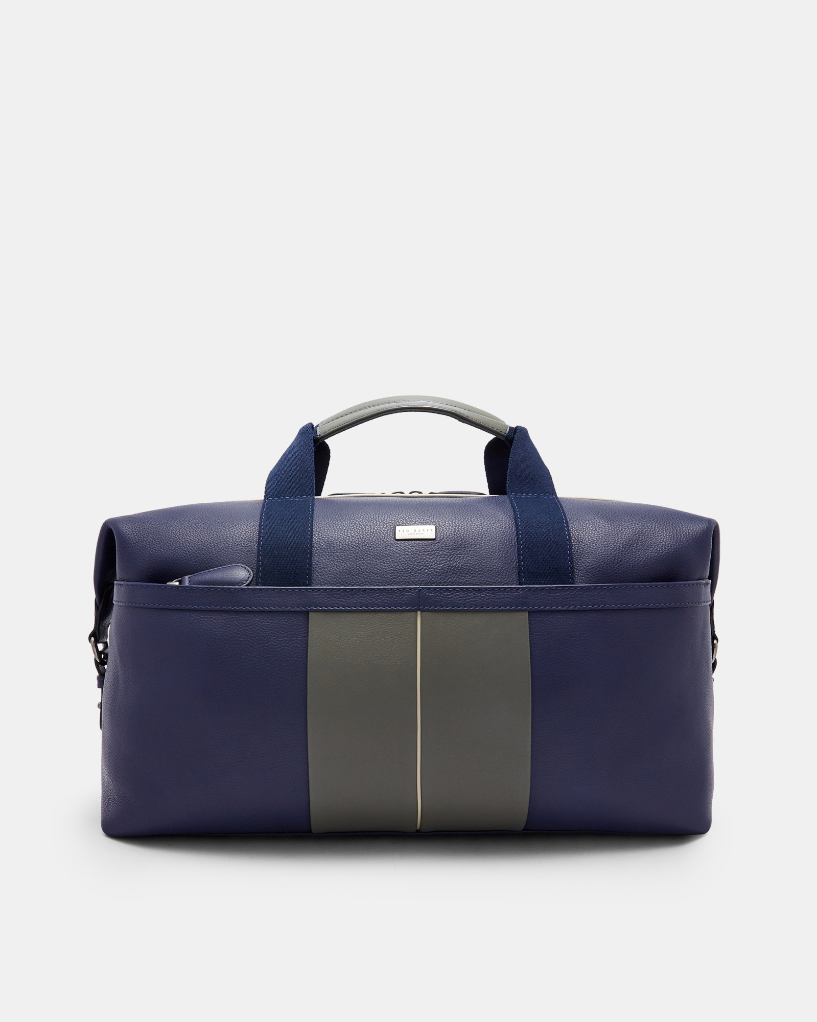 SODDA Striped leather holdall