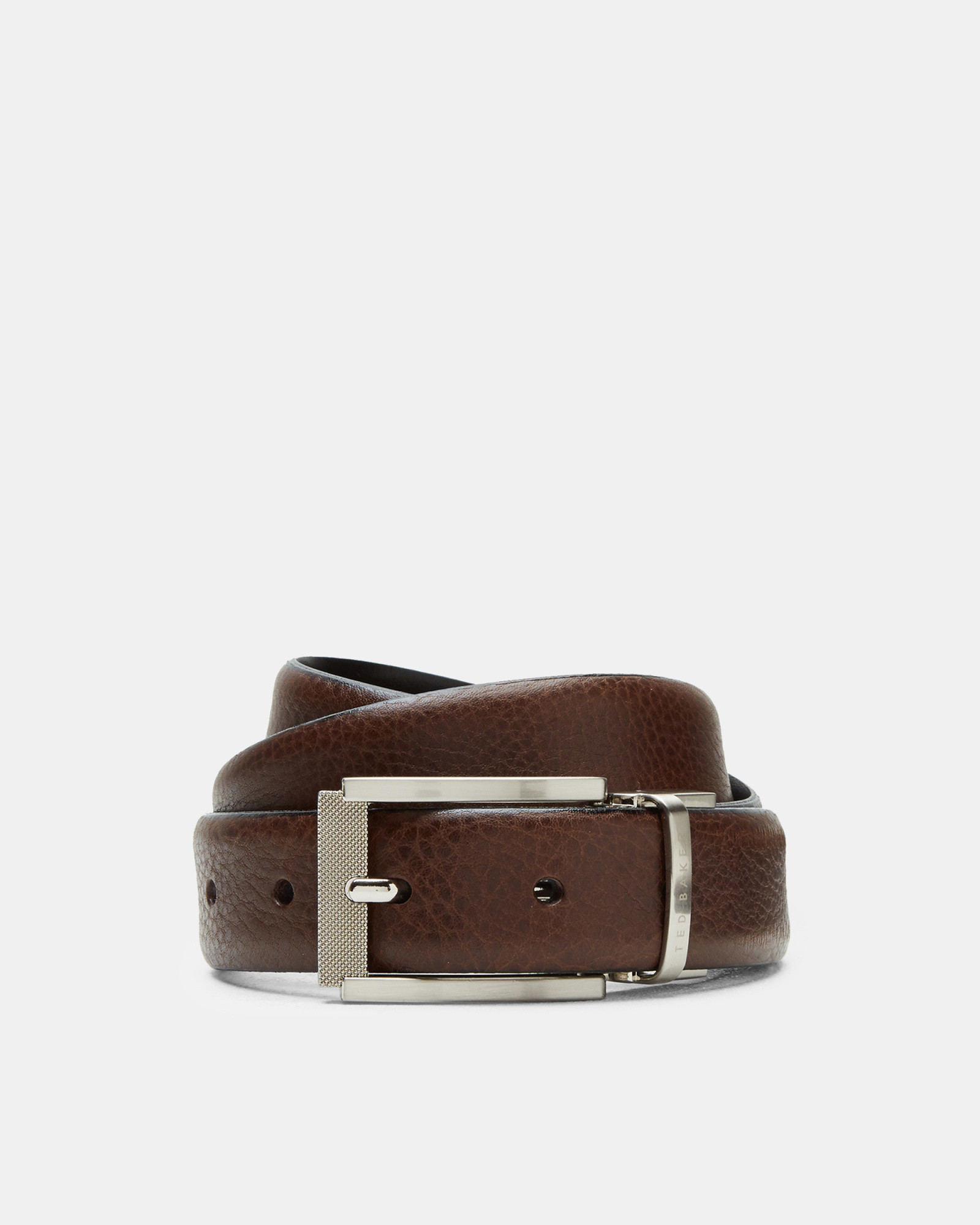 REVA Reversible textured leather belt