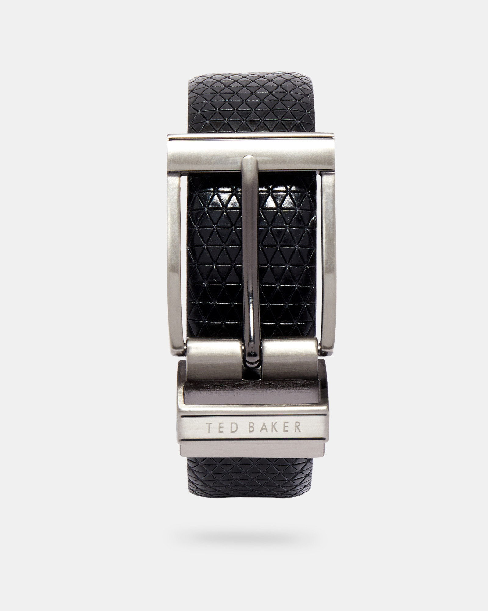 TATTI Reversible textured leather belt