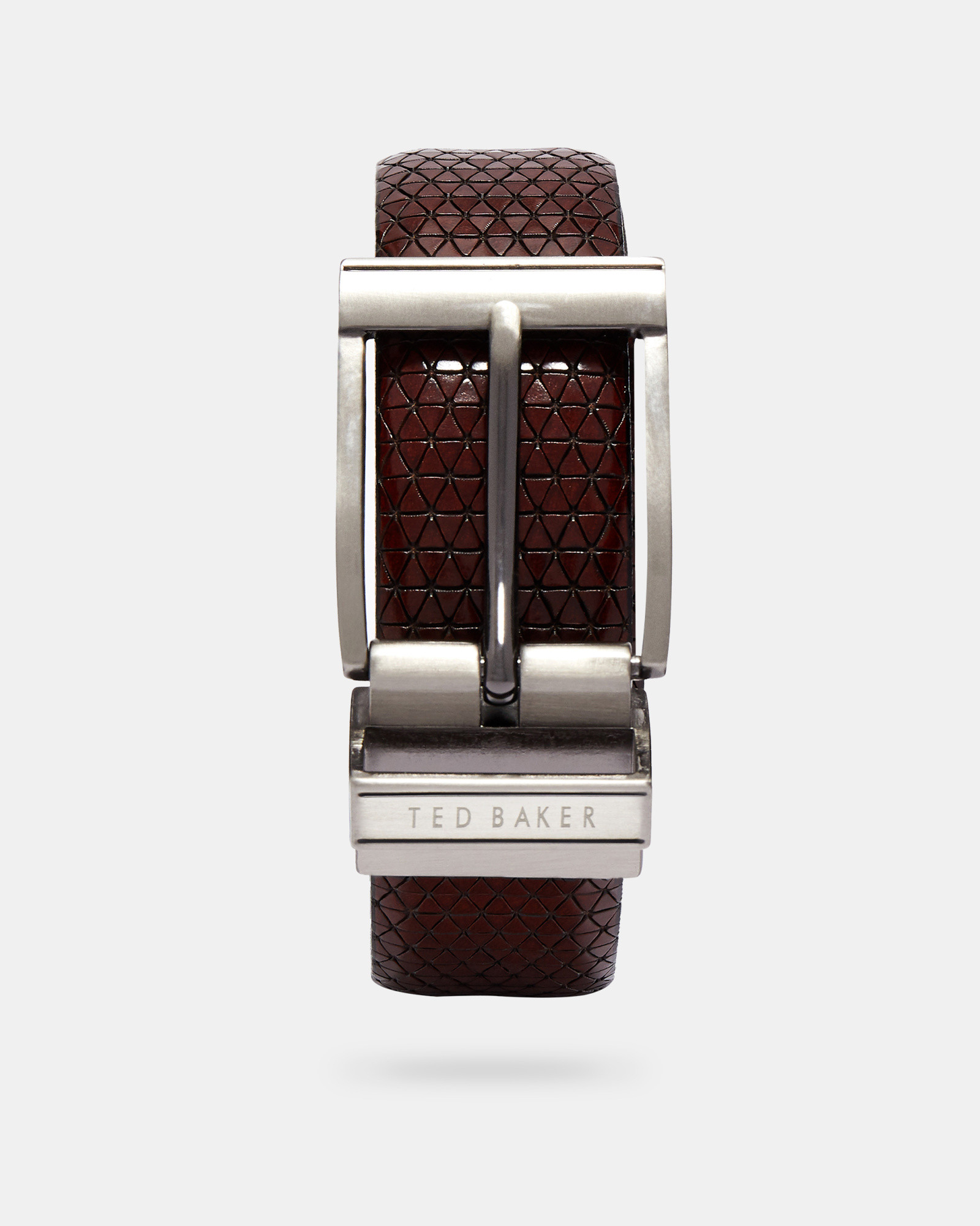 TATTI Reversible textured leather belt