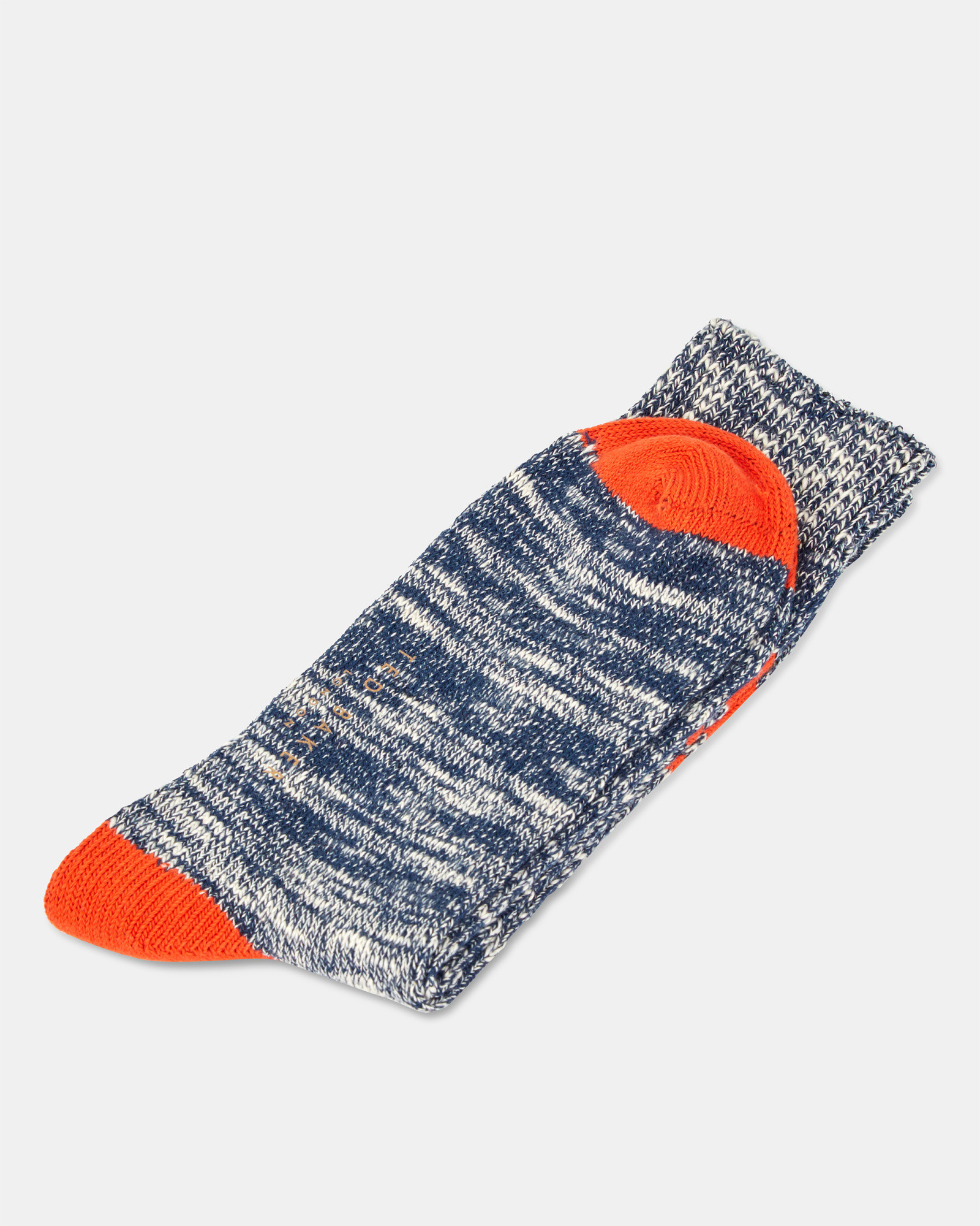 DURESS Contrast pattern cotton socks