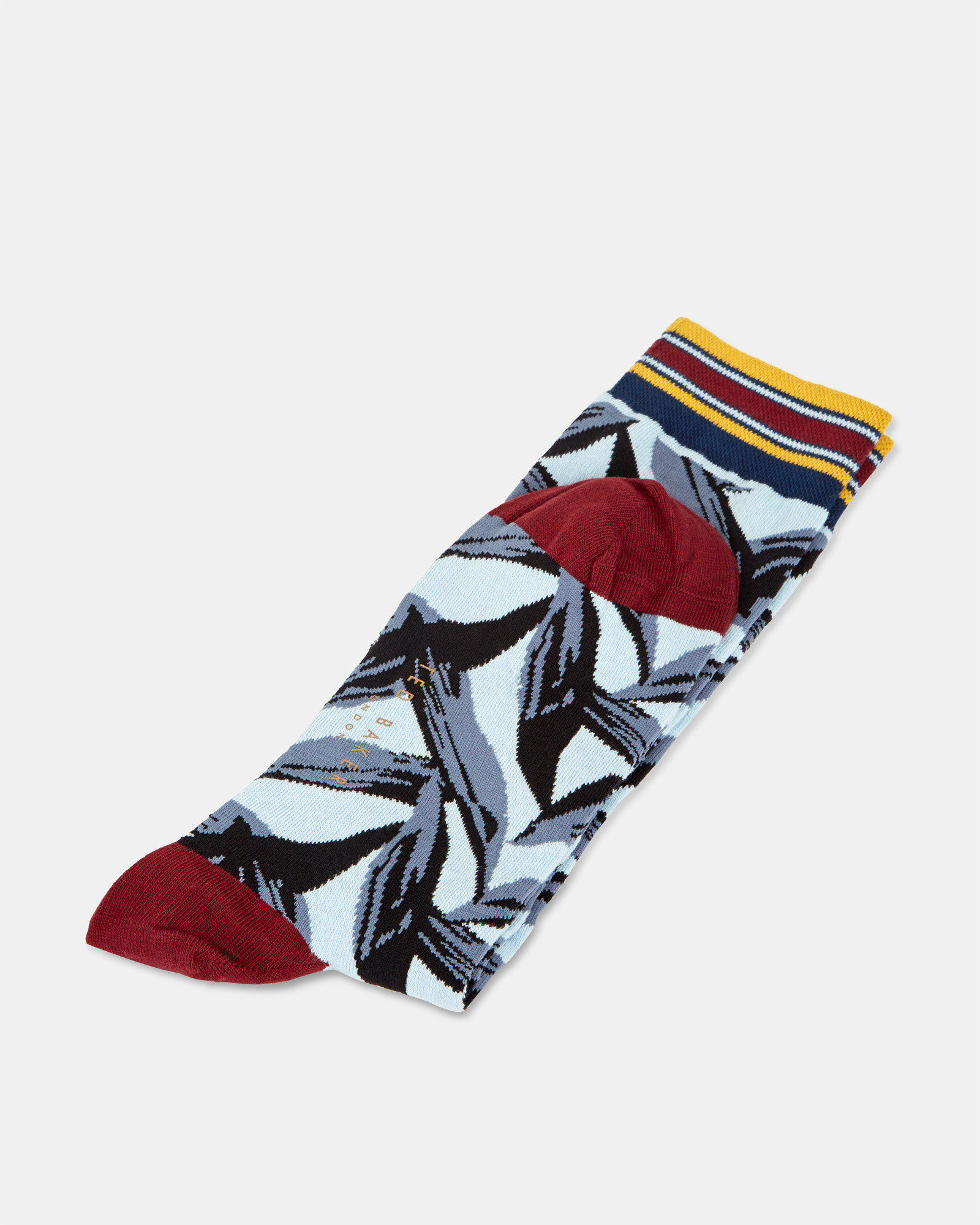 LEONIN Leaf print cotton socks