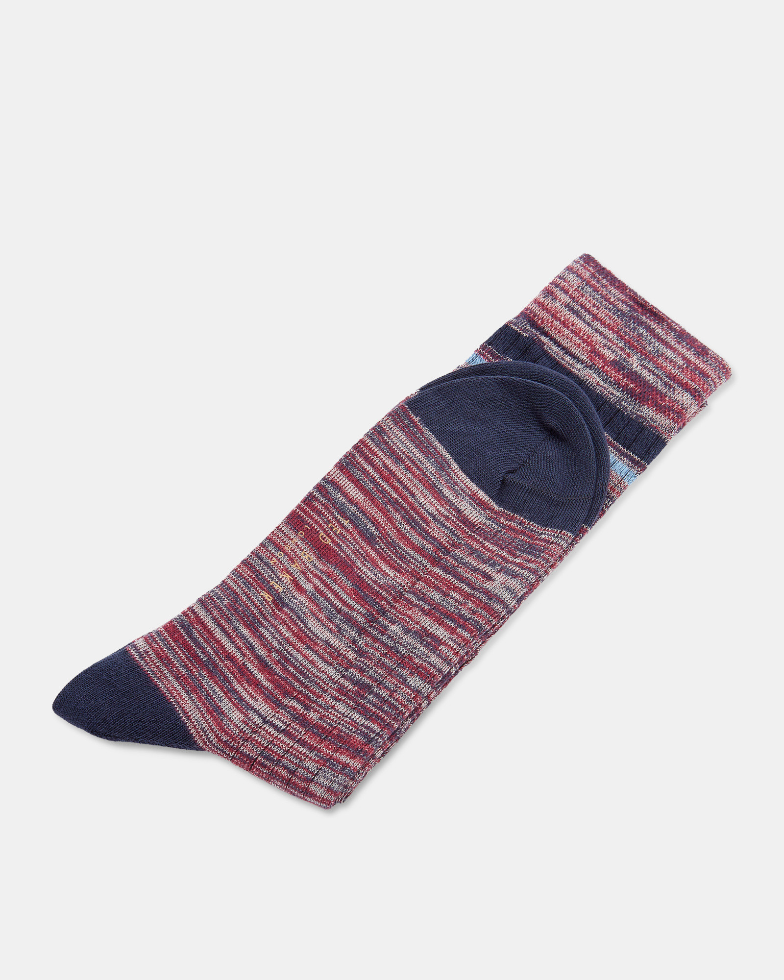 OSTRA Contrast line print cotton socks