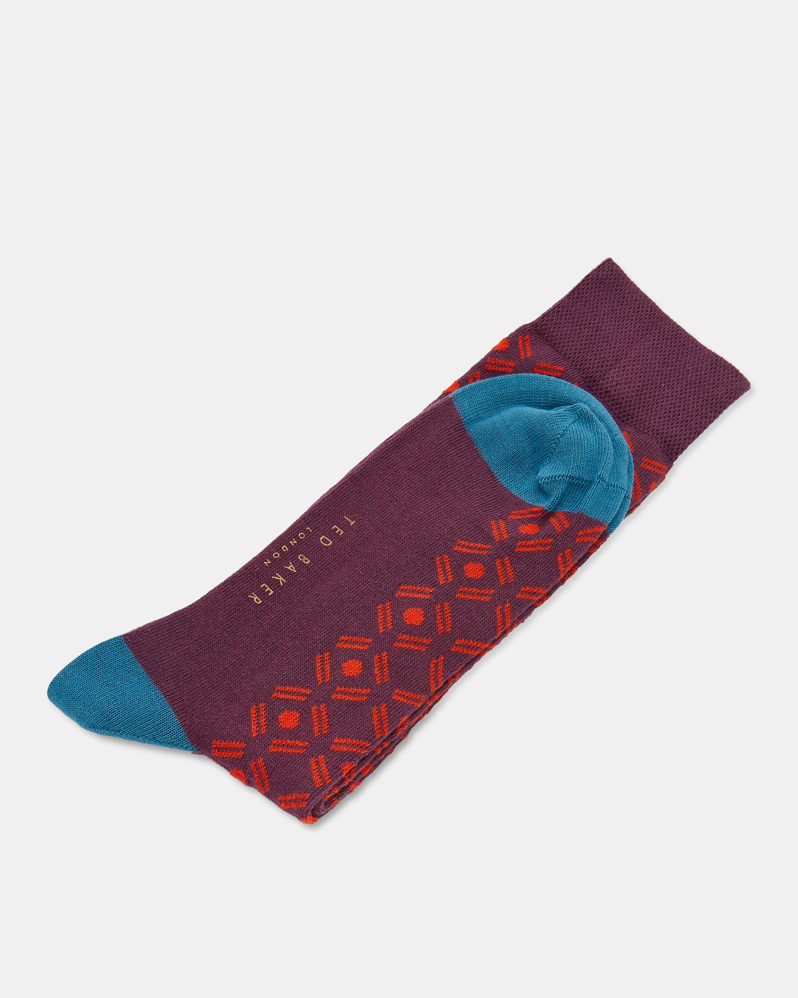 SAAP Spot diamond print cotton socks