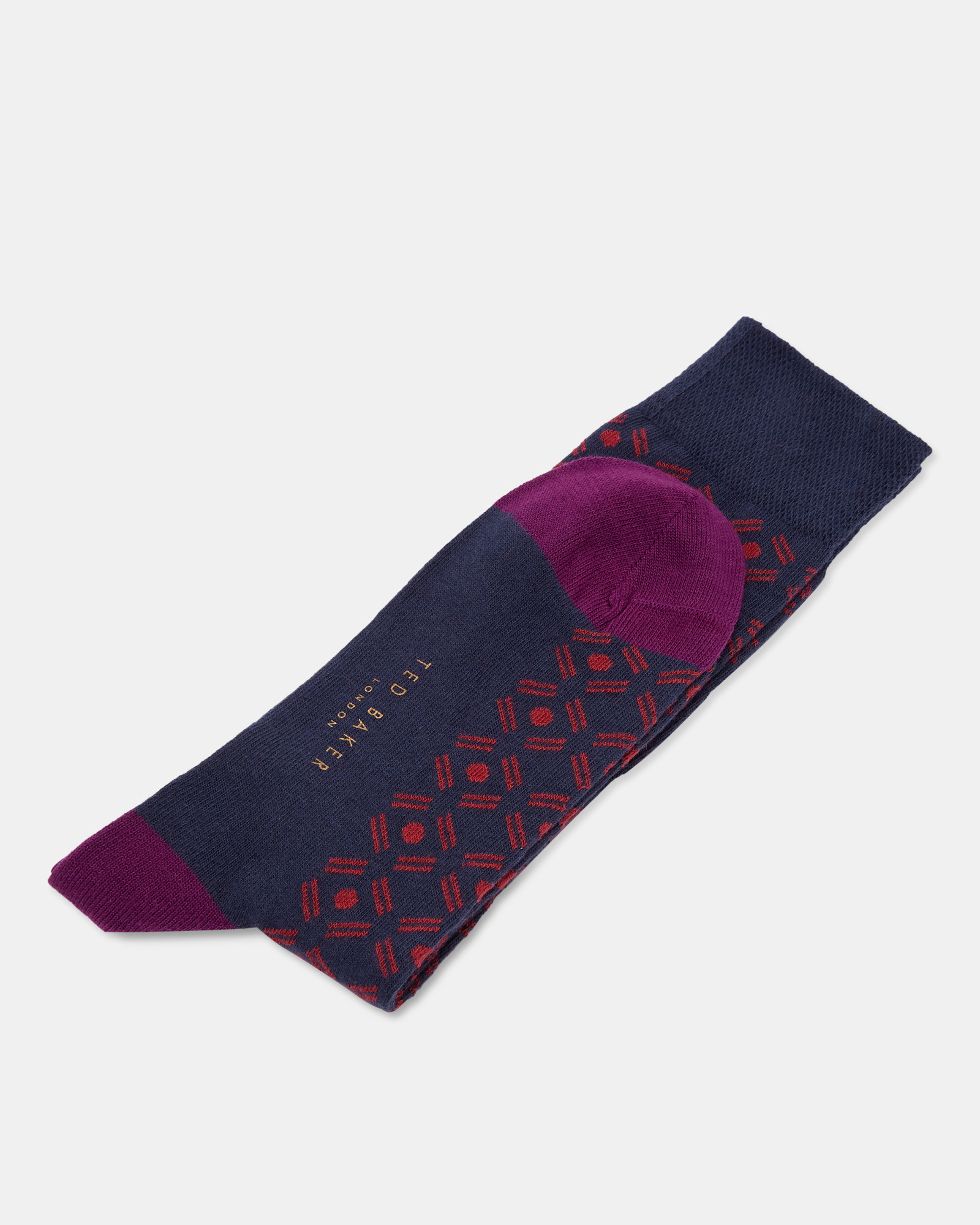 SAAP Spot diamond print cotton socks