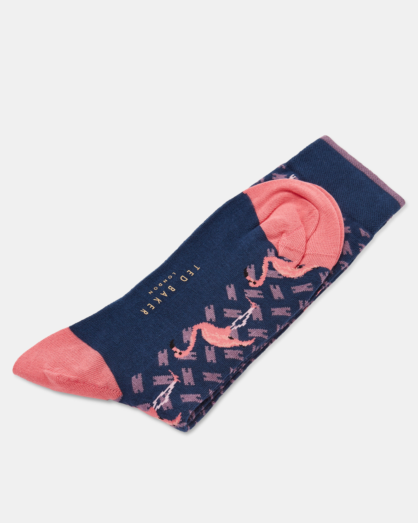 VAAR Flamingo print cotton socks