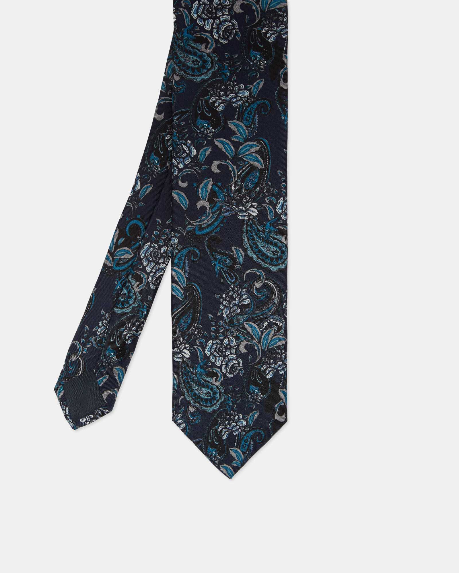 CARRAGE Paisley print silk tie