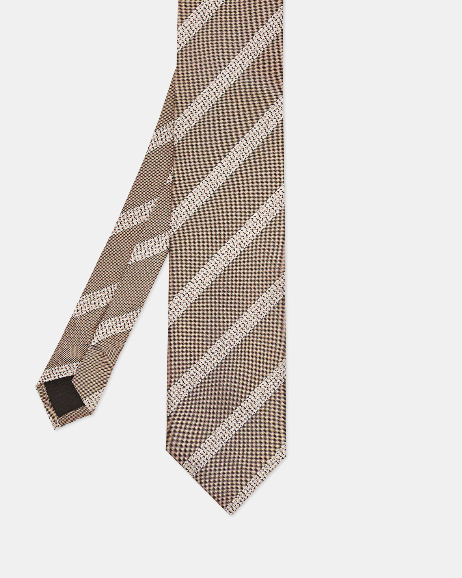 CURRY 7cm striped silk tie