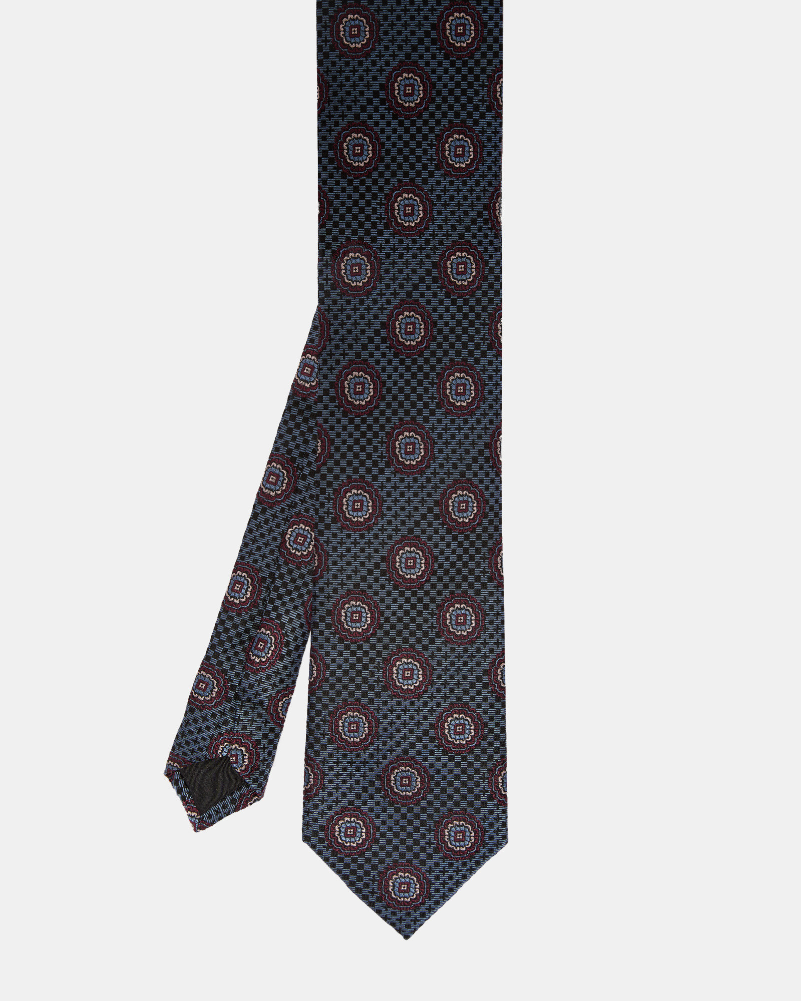 KONNAR Geo silk tie