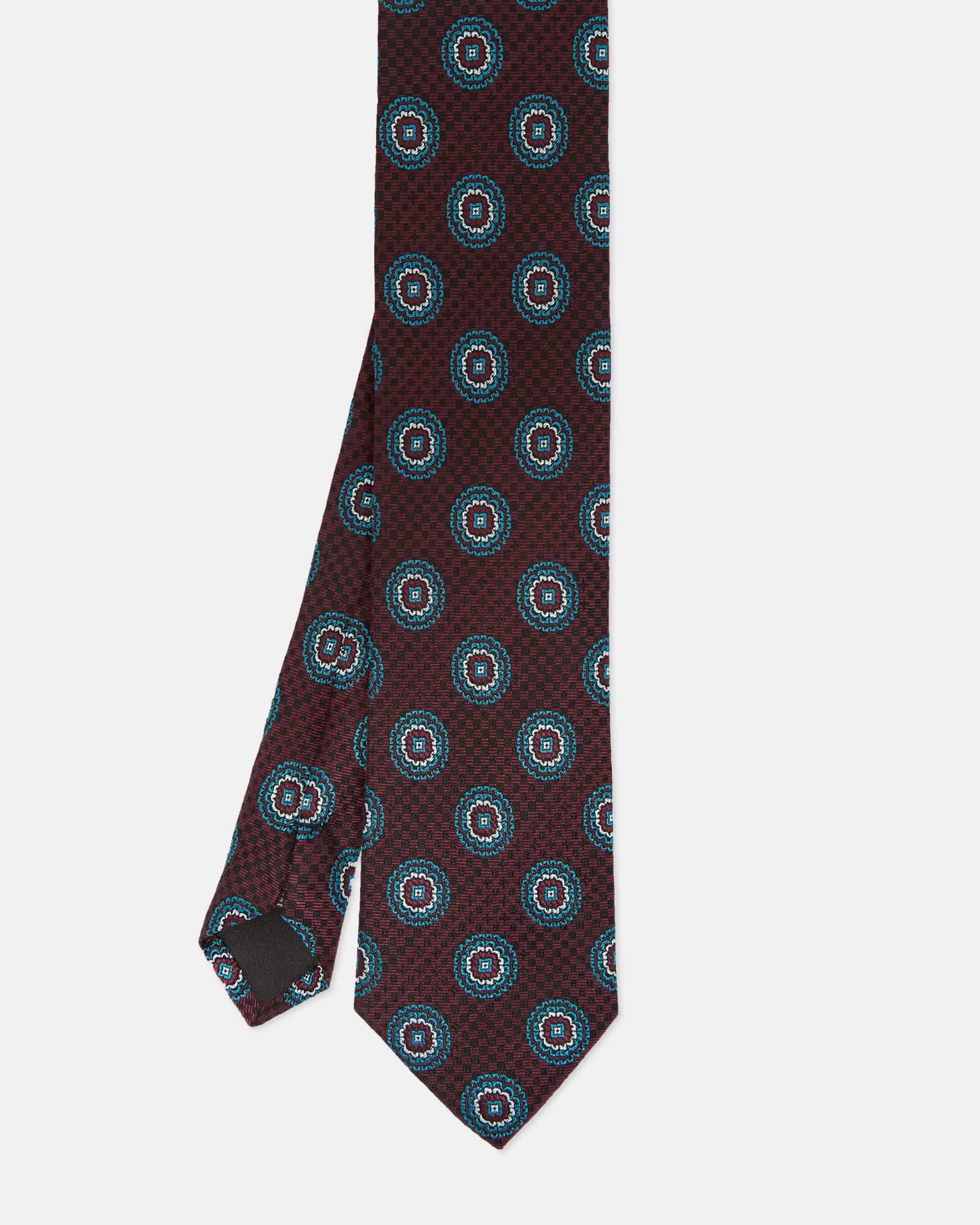 KONNAR Geo silk tie