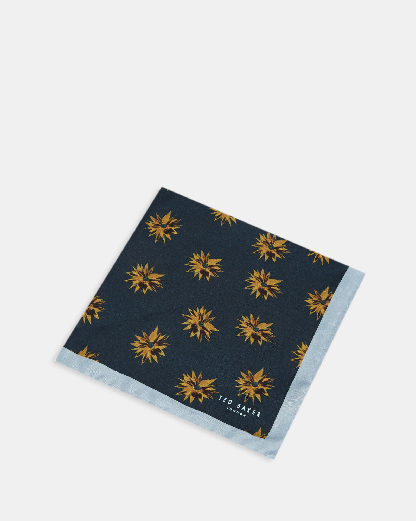 LISS Geo floral silk pocket square