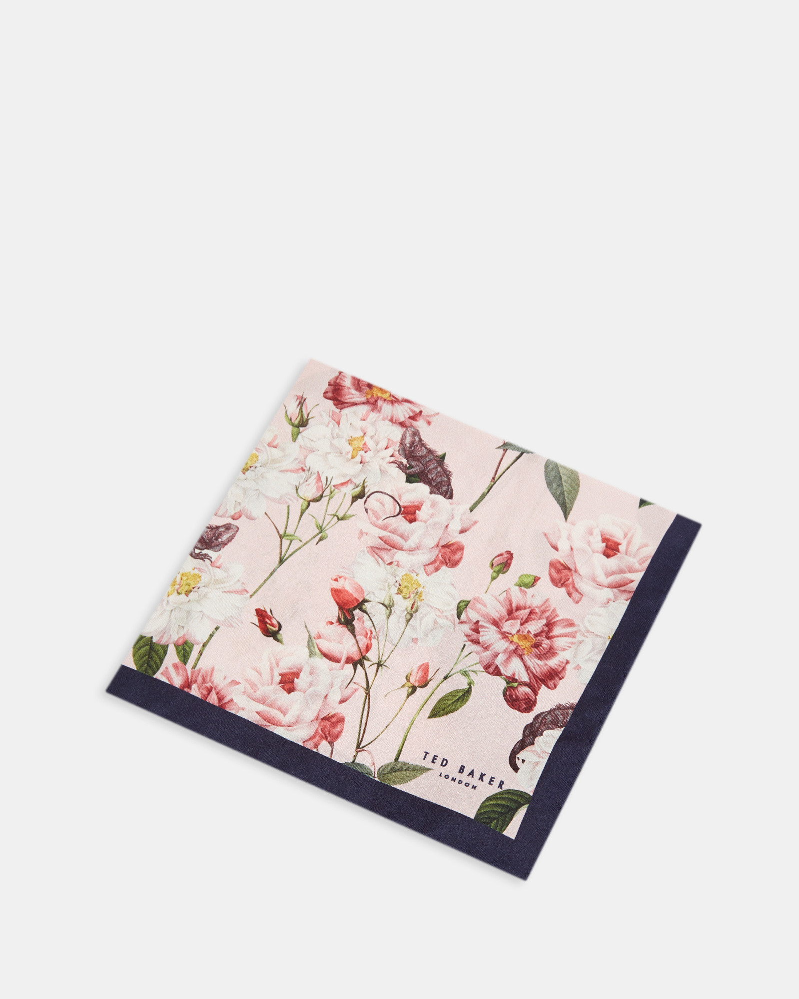 RYE Floral print silk pocket square