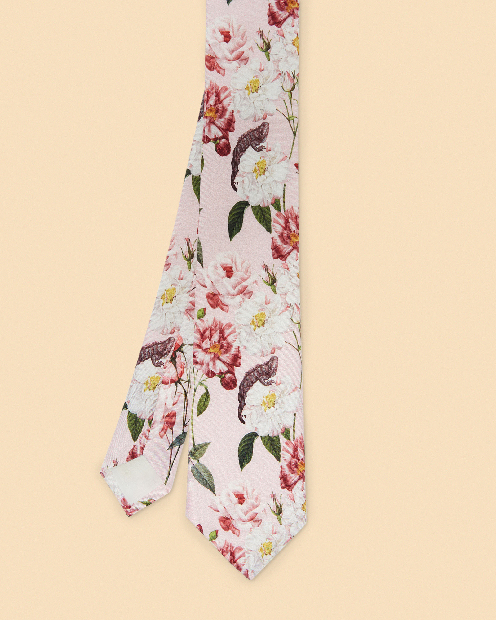 TROLLEE  Floral silk tie