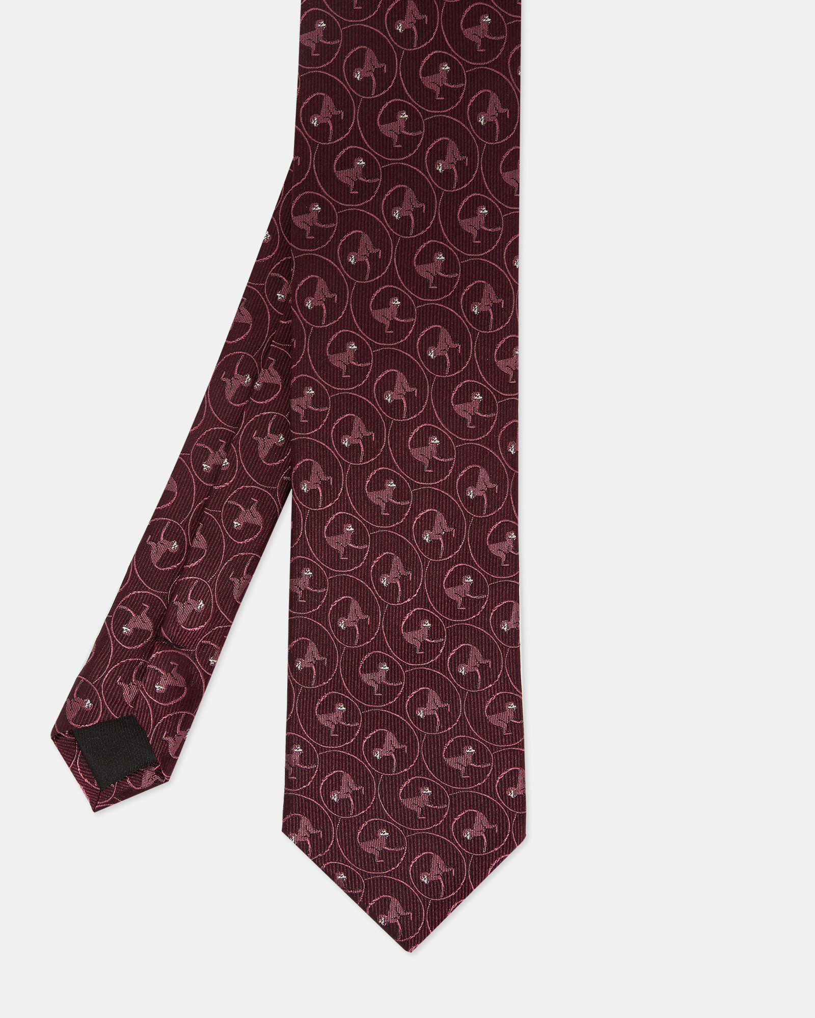 WIRRET Monkey print jacquard silk tie