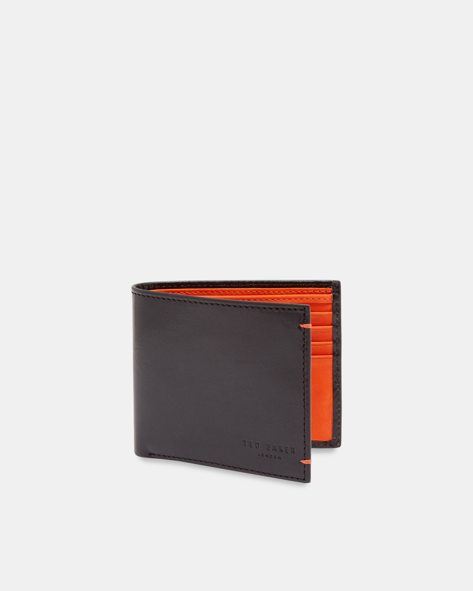 LOGANS Contrast internals leather bi-fold wallet