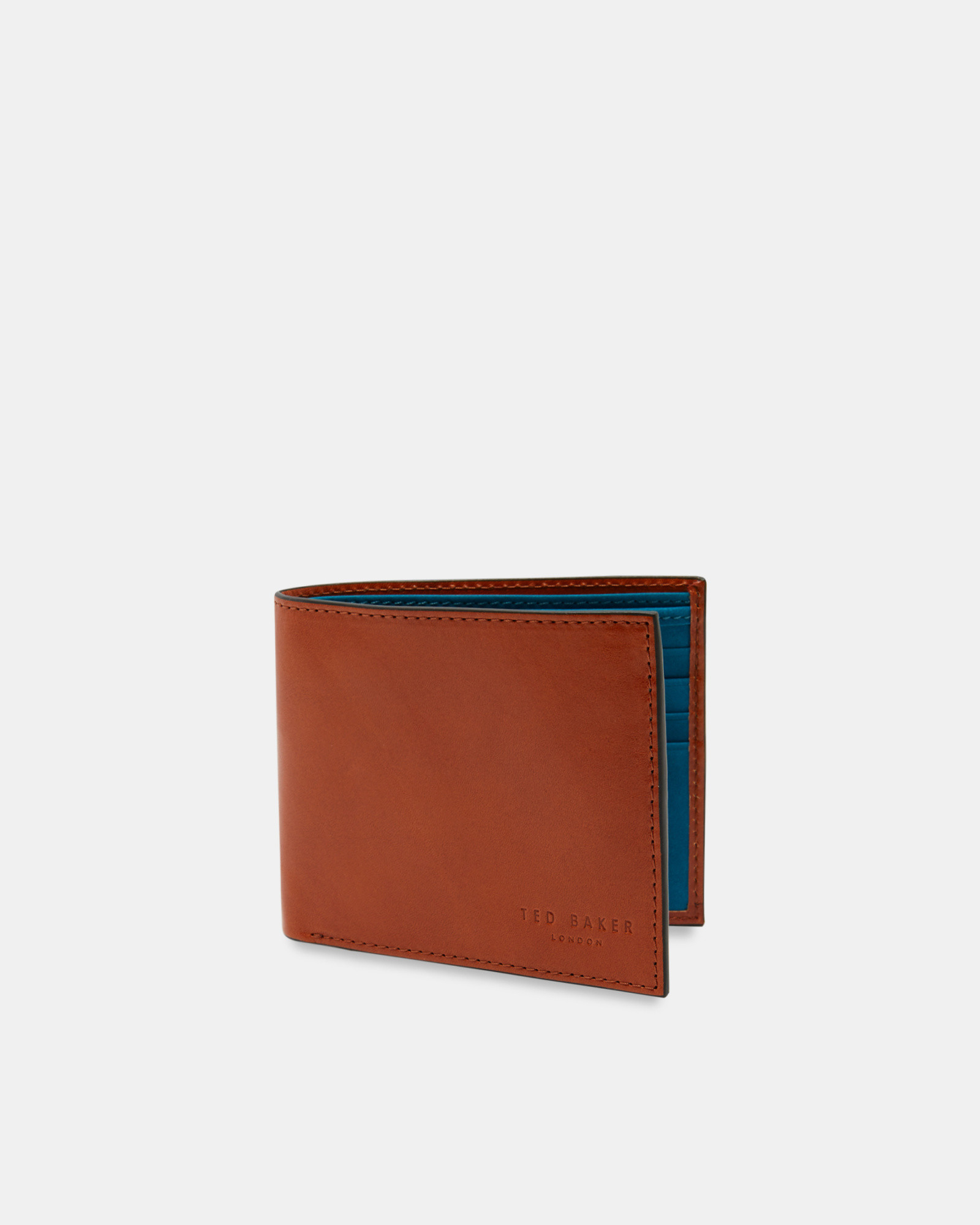 LOGANS Contrast internals leather bi-fold wallet