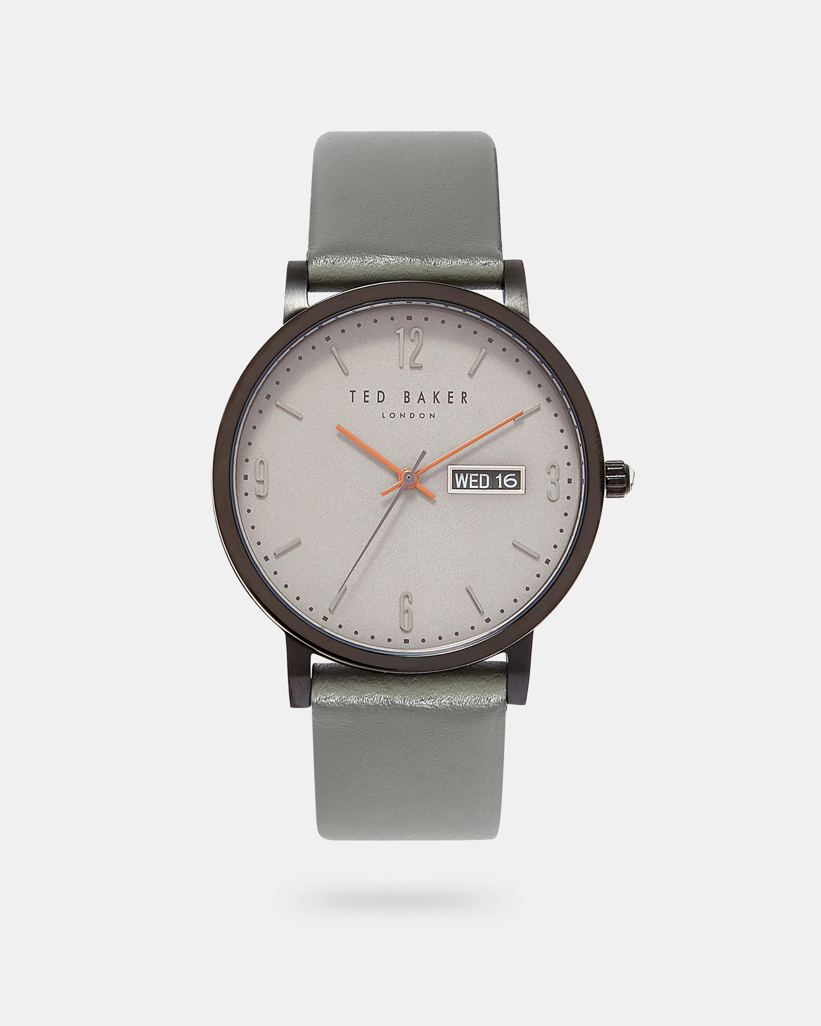 GRANTH Leather strap round watch