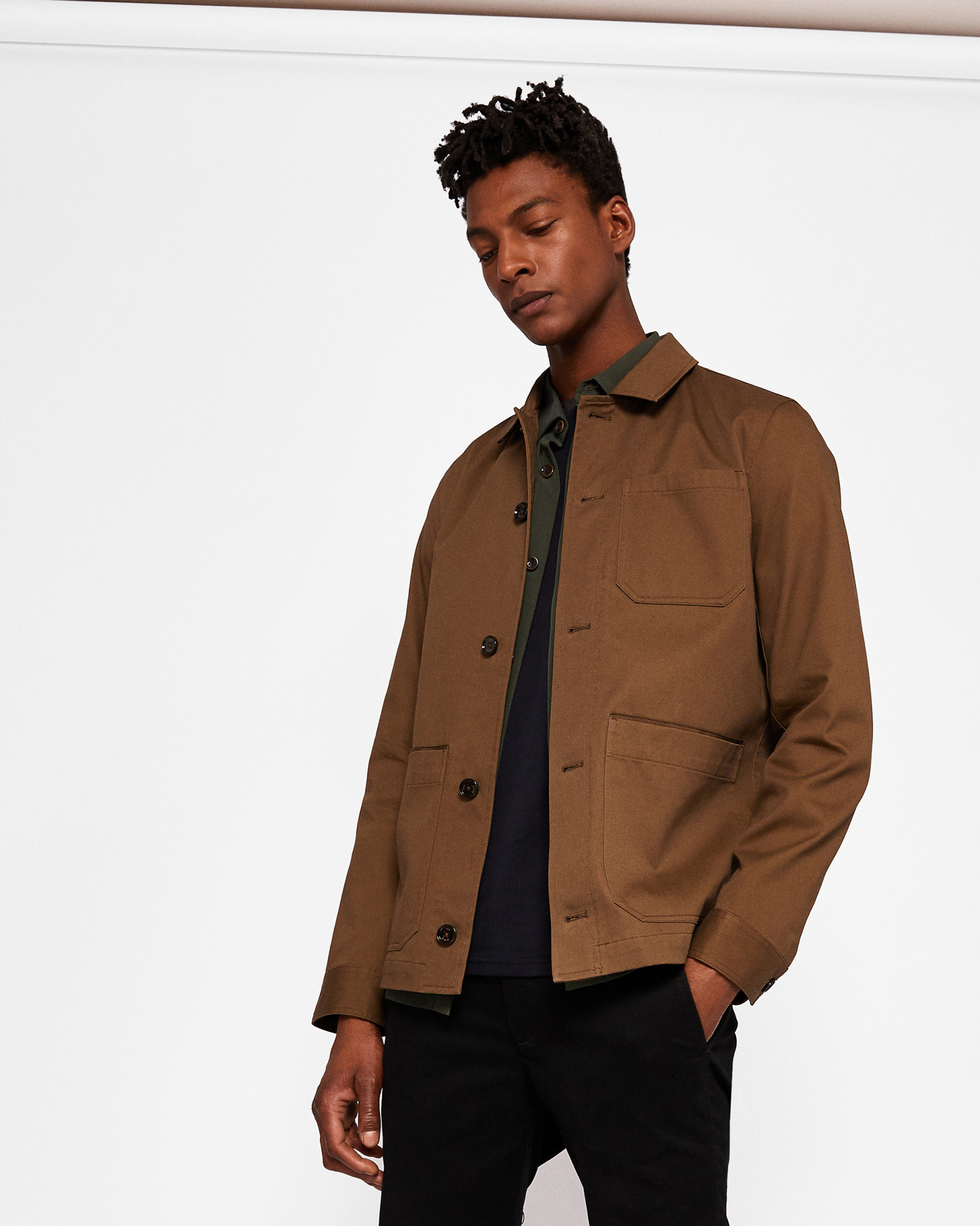 GRAPES Cotton utility jacket