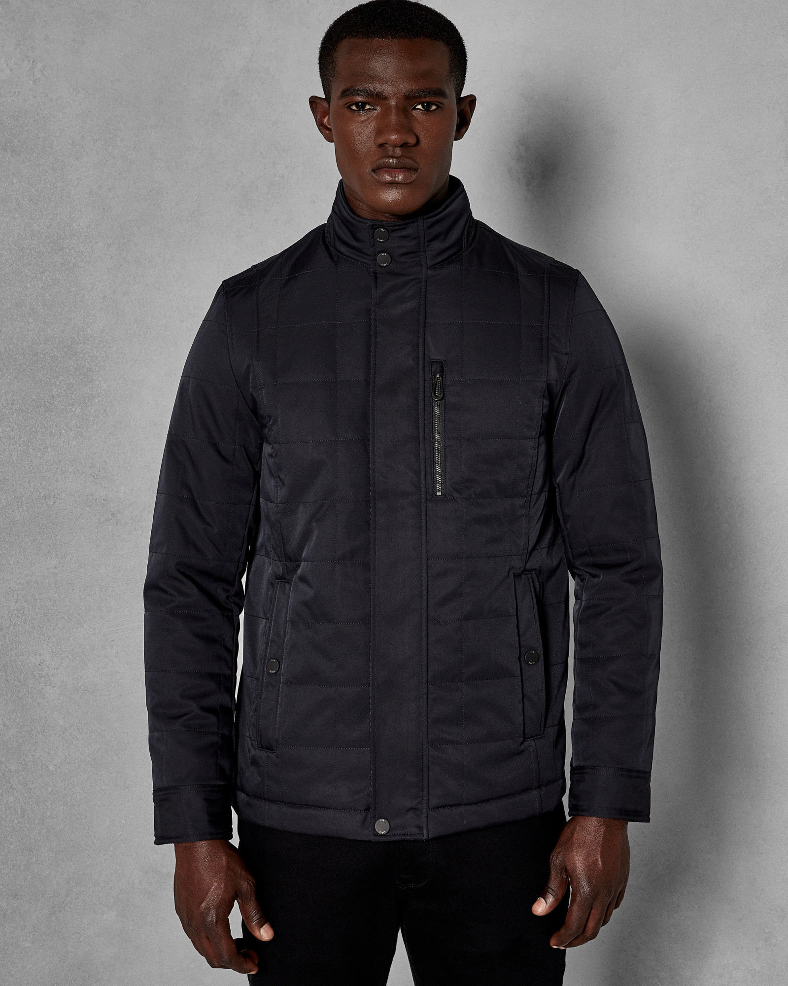 RELLER Quilted Harrington jacket