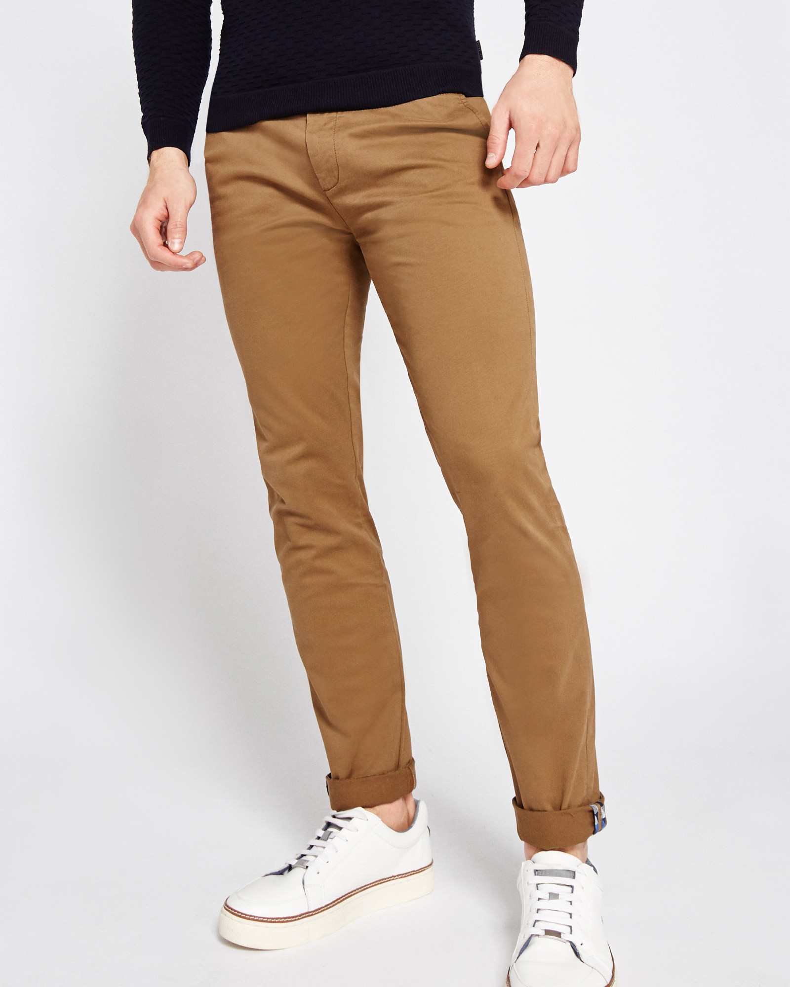 TAPCOR Tapered fit cotton chinos