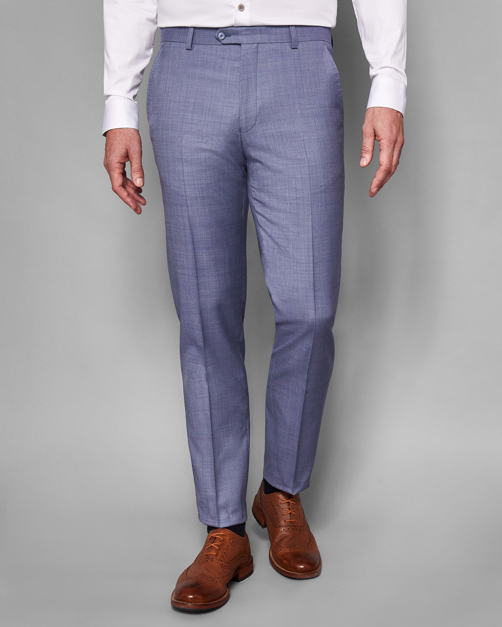 STROTTT Debonair plain wool suit pants