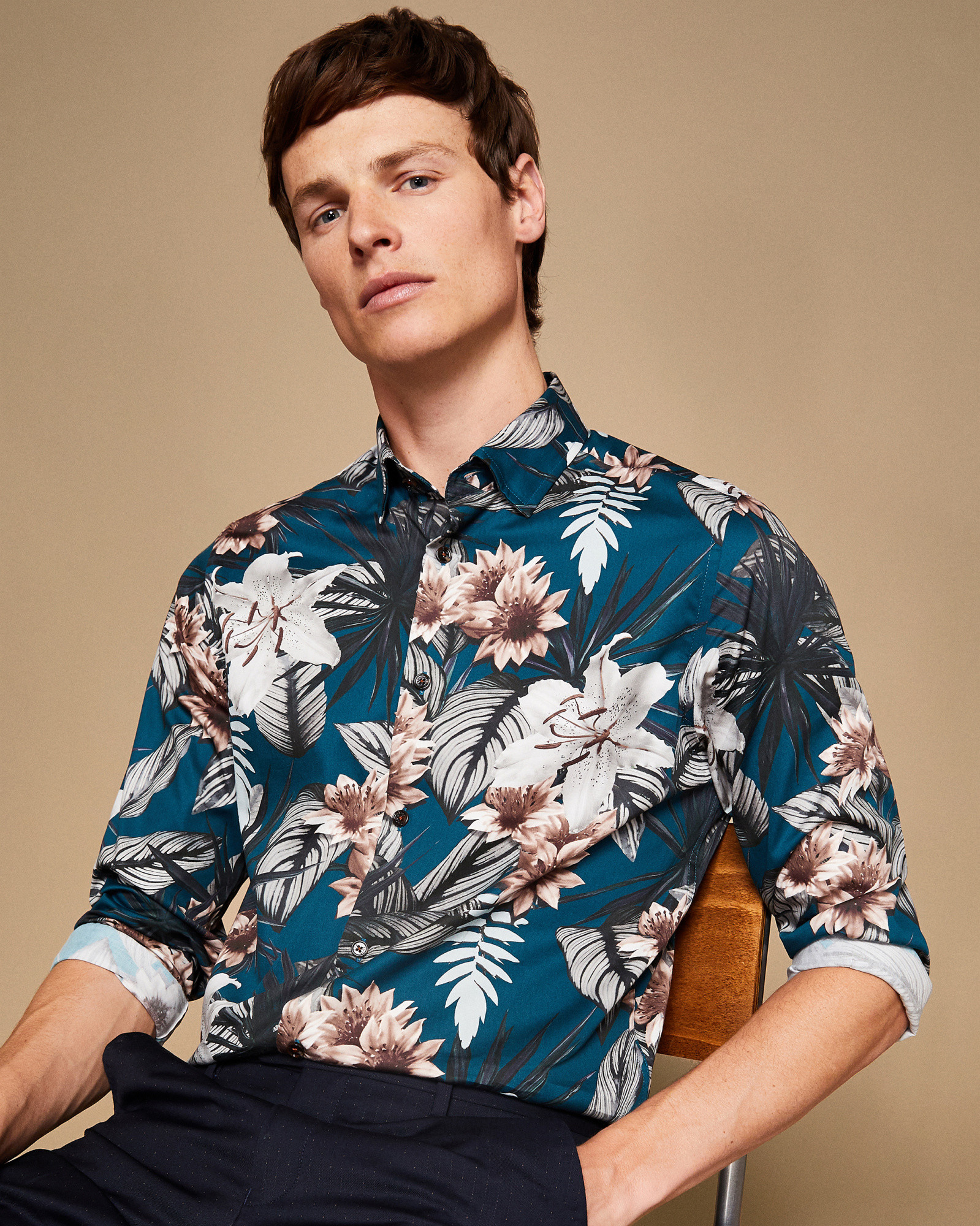 ELENOR Floral cotton shirt