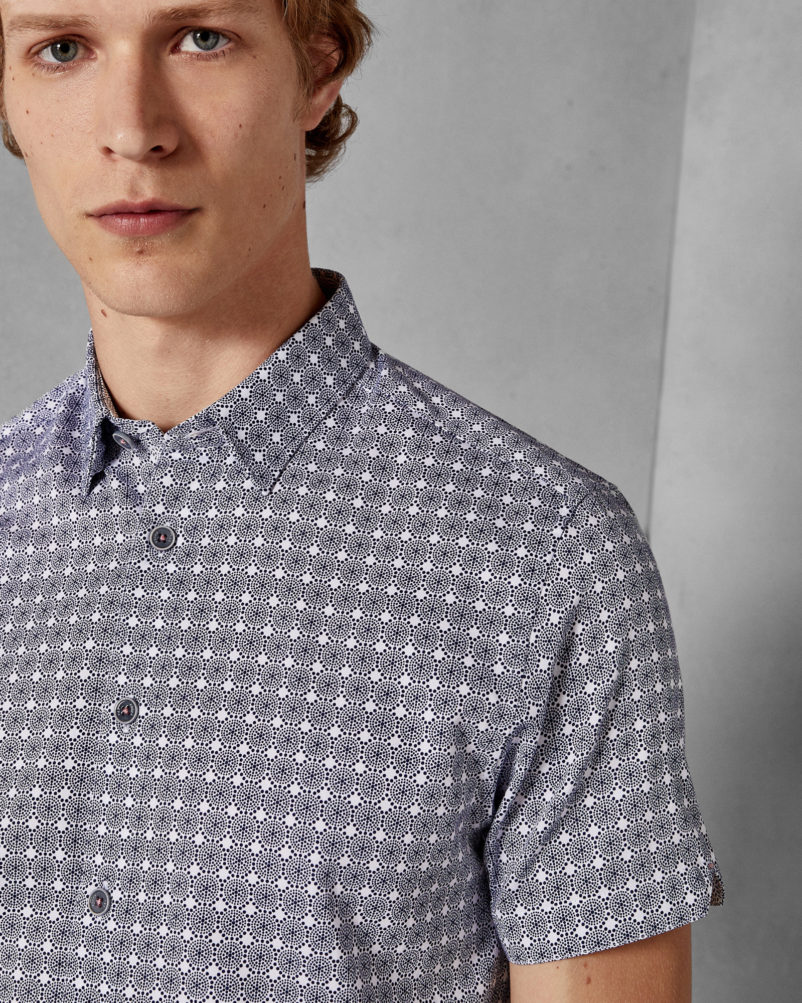 MODMO Circle print cotton shirt