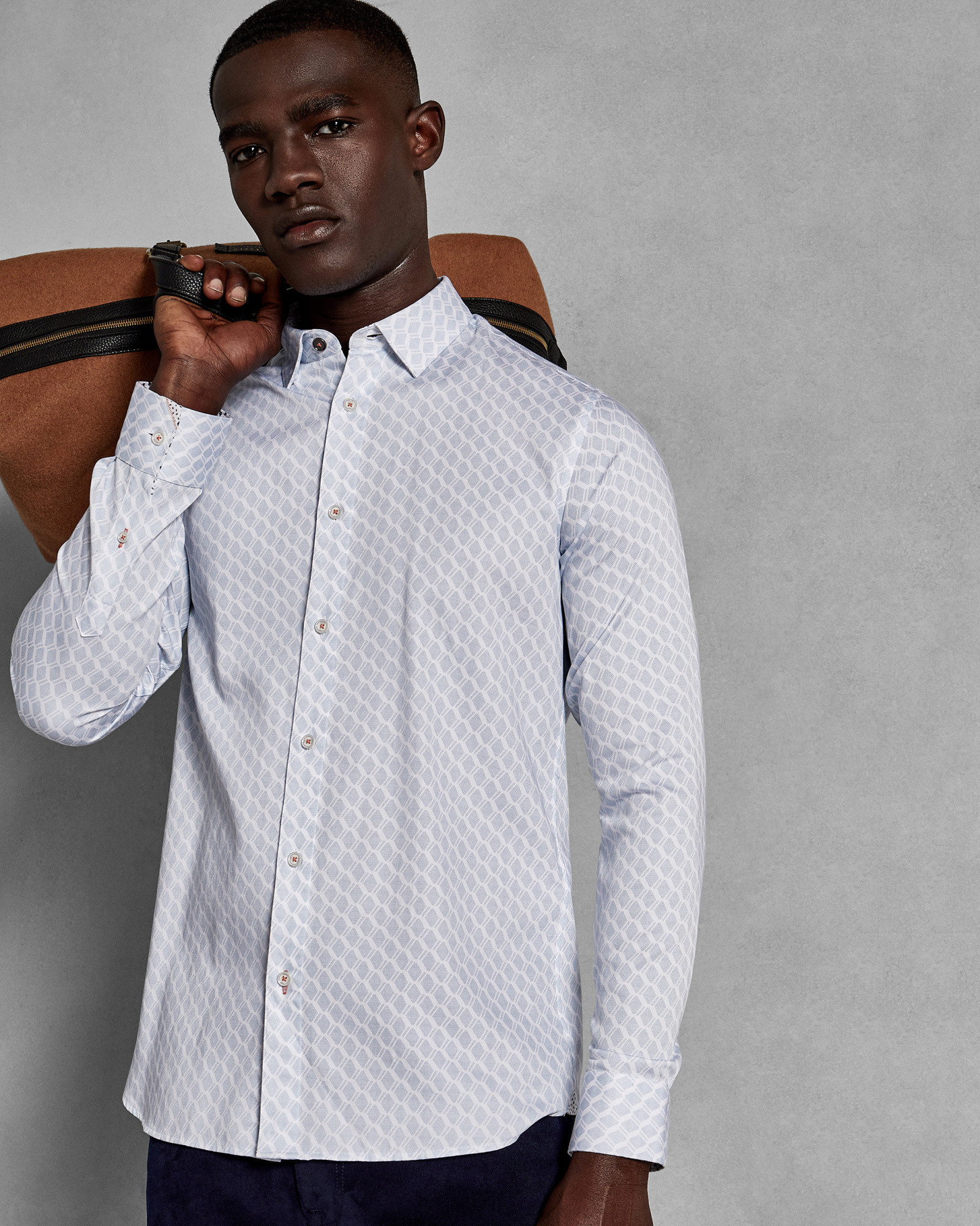 PIMLICO Geo cotton shirt