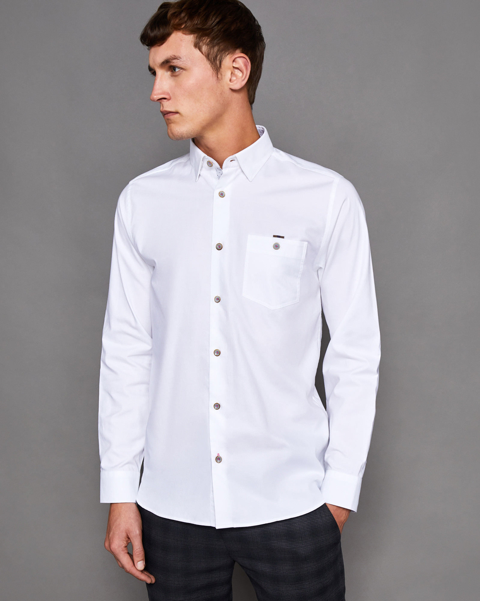 STAPAL Textured cotton shirt