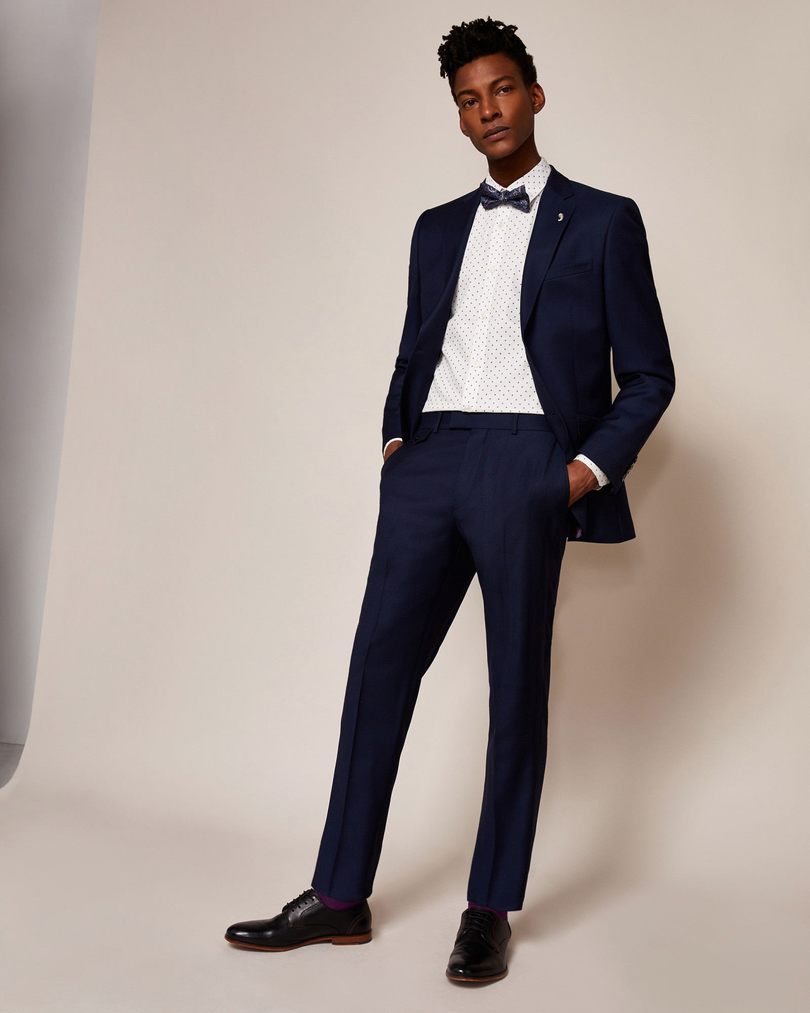 CHASERT Regular fit wool suit pants