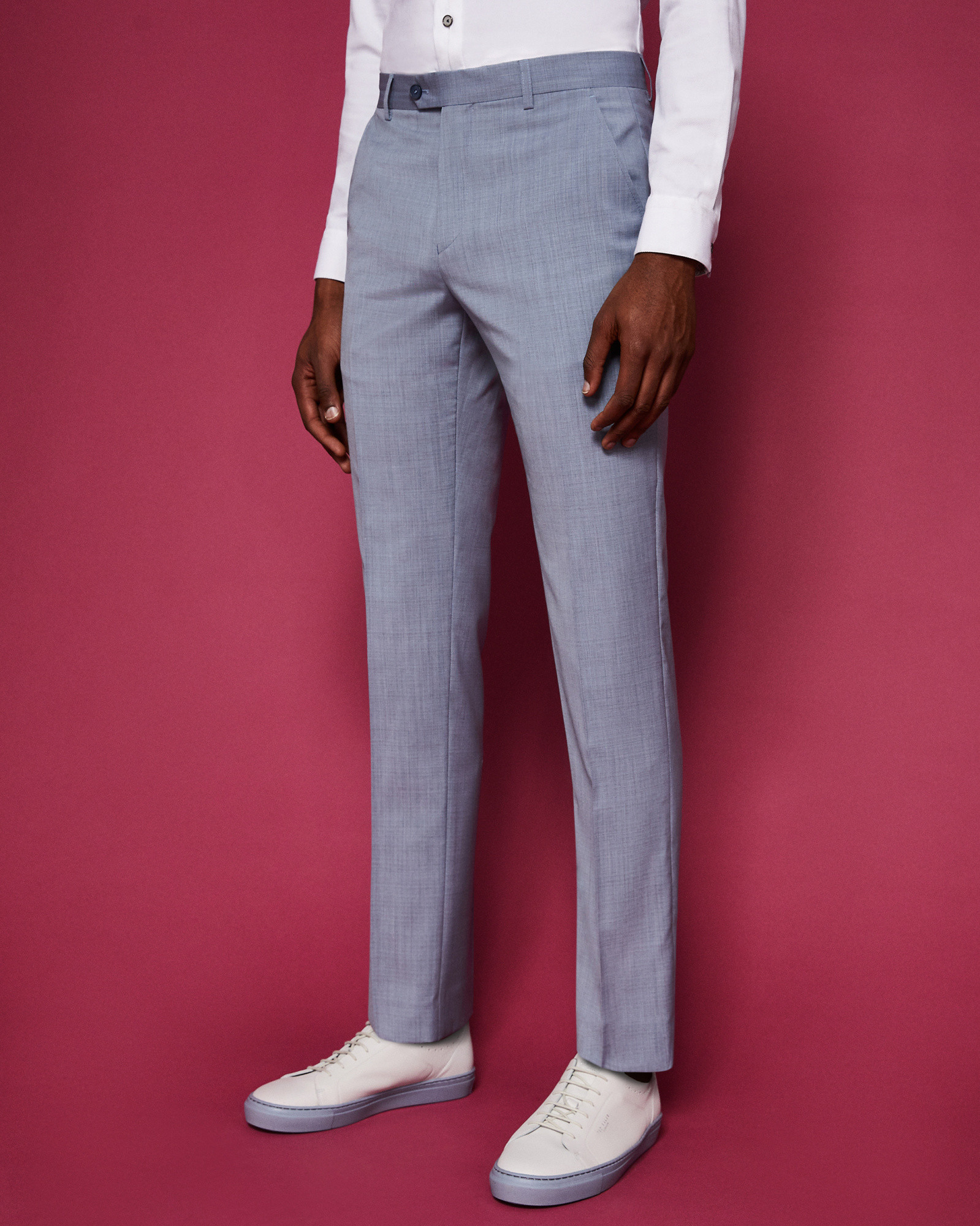 MAHONET Slim fit wool suit pants