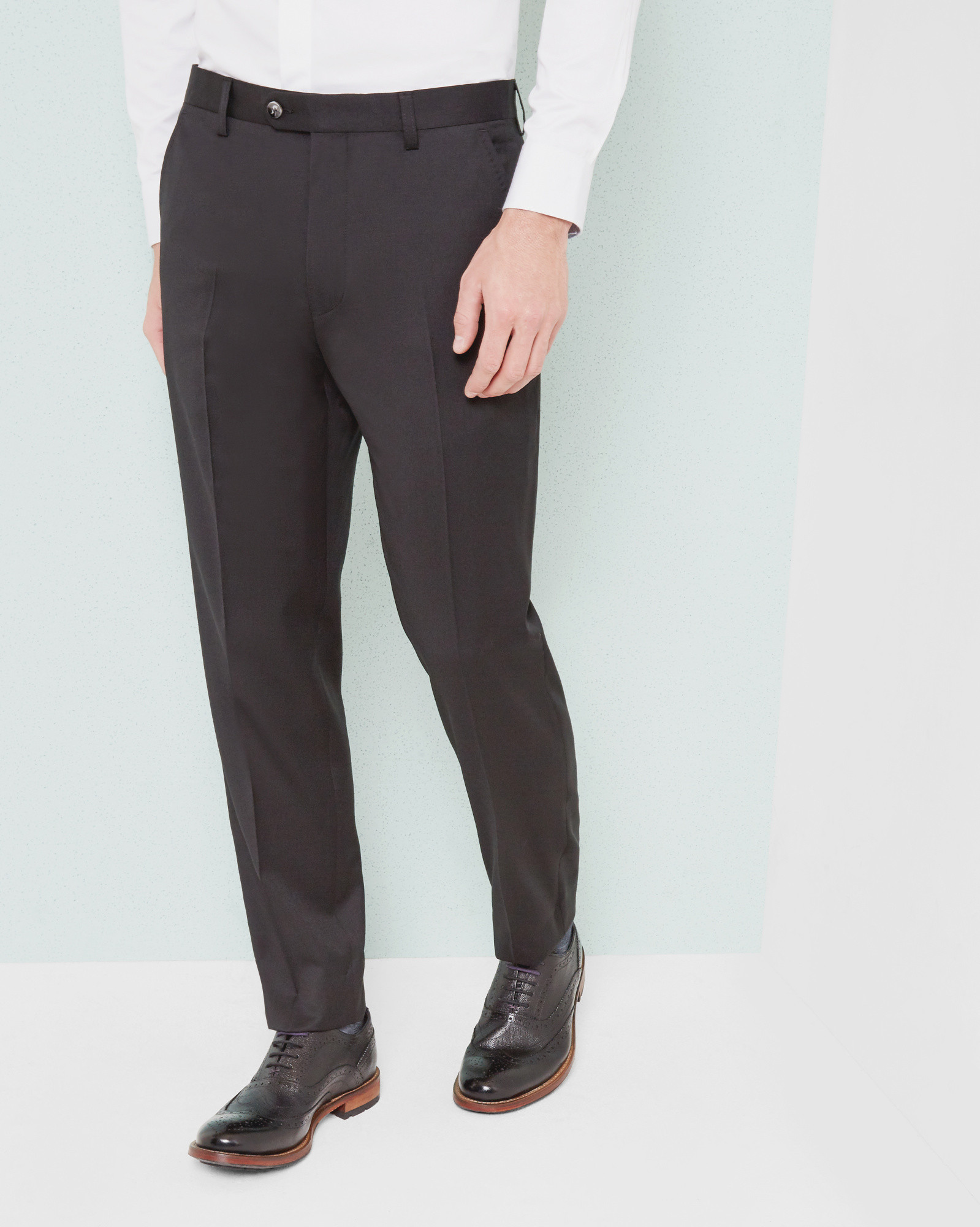 RAISET Slim fit wool pants