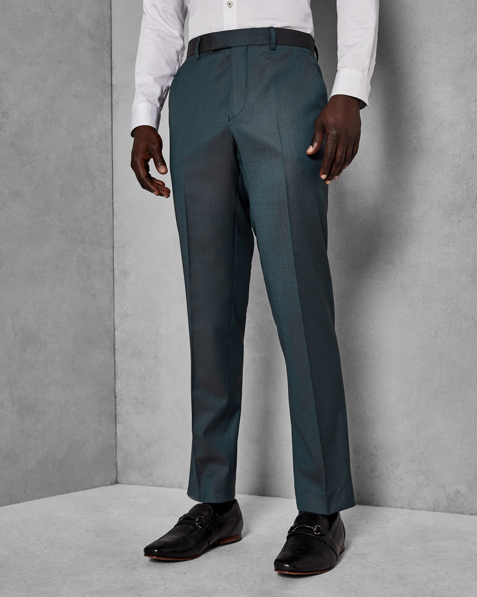 SYLVAT Pashion slim plain wool trousers