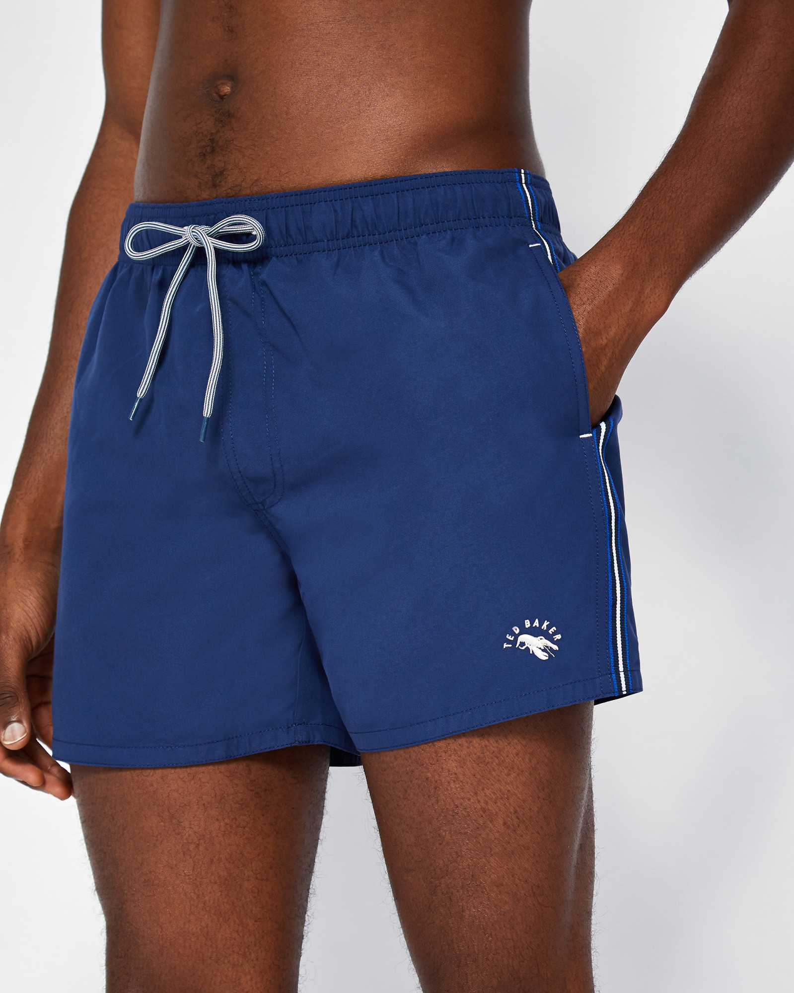 NELSOM Drawstring swim shorts