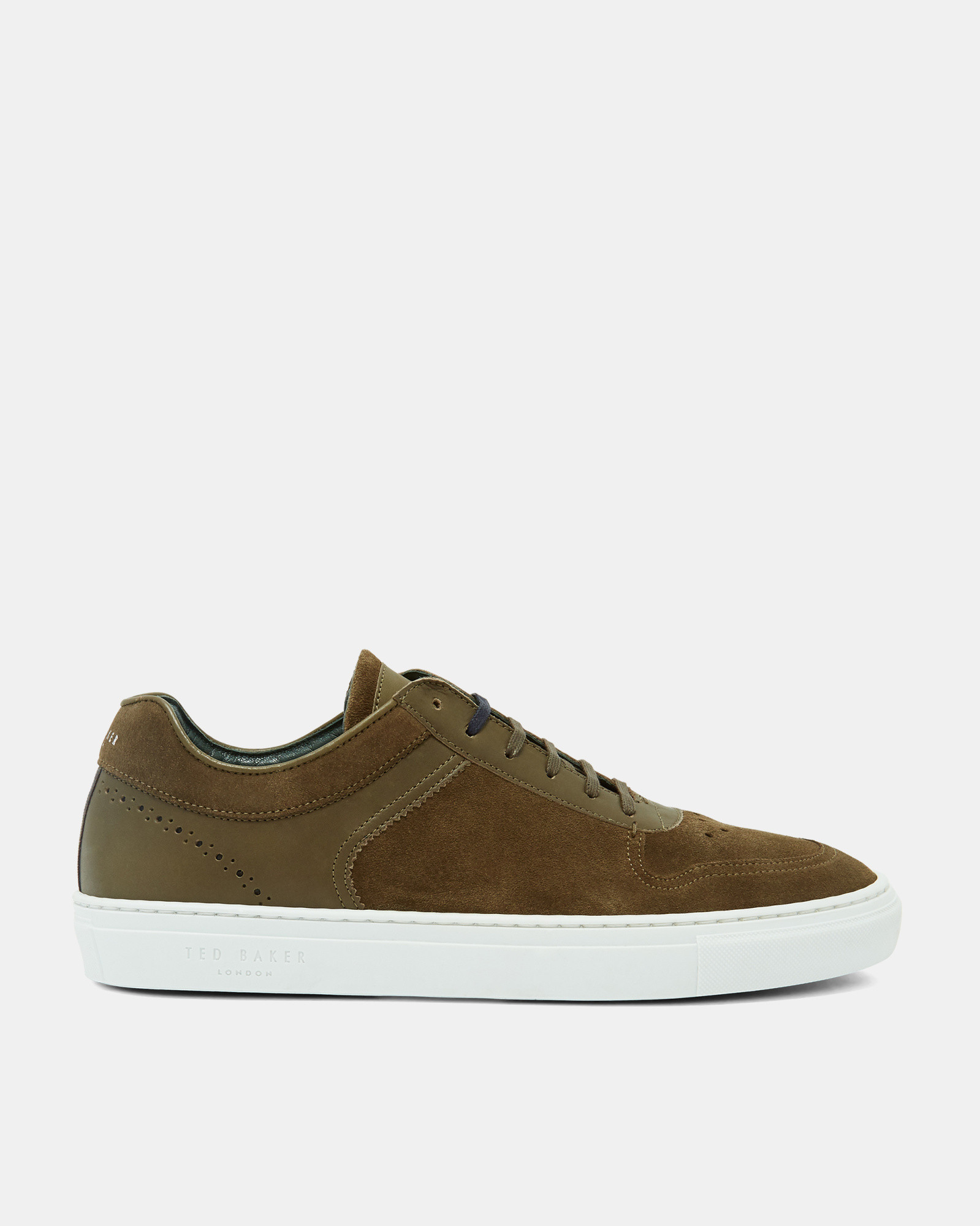 BURALL Suede cupsole trainers