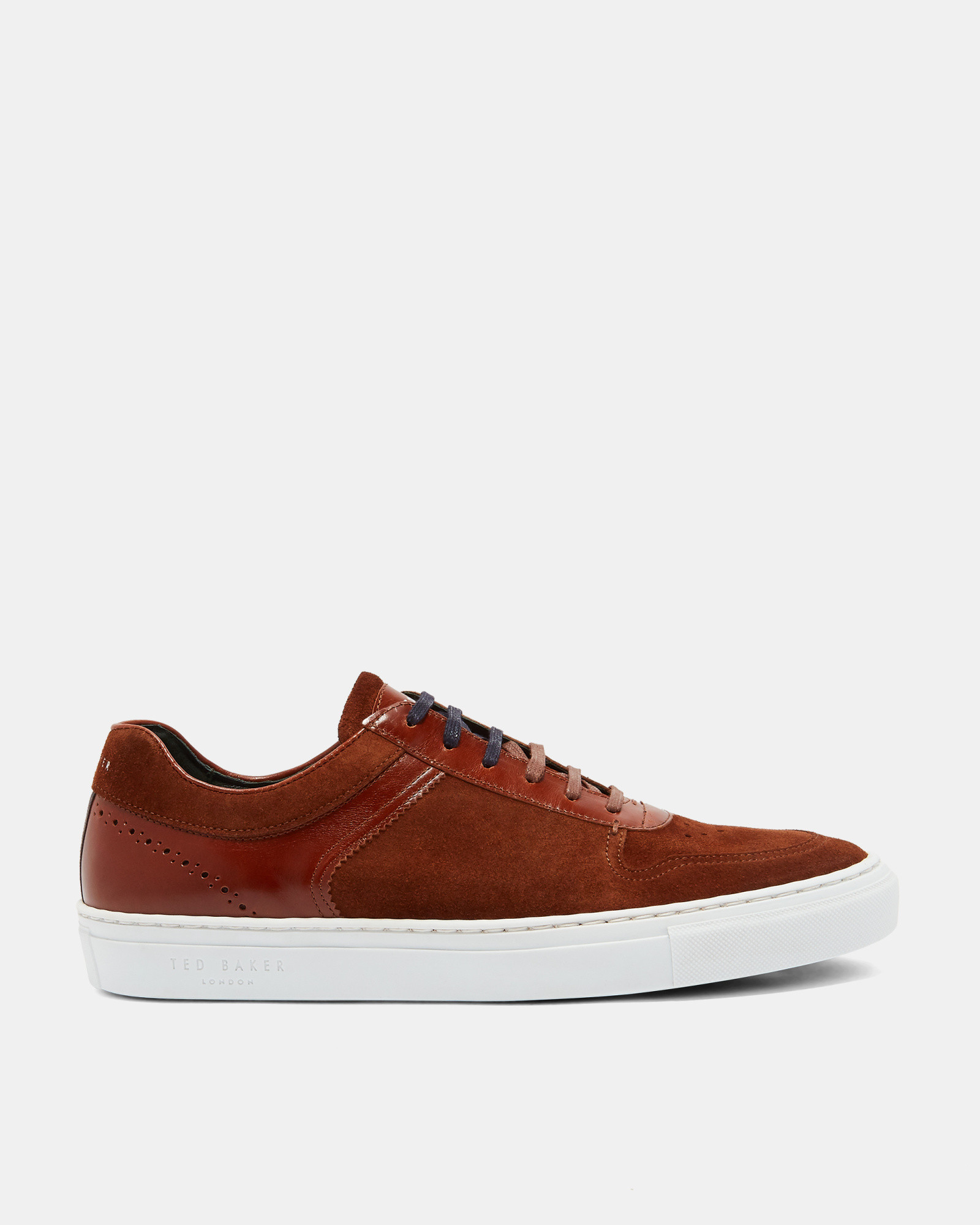 BURALL Suede cupsole trainers