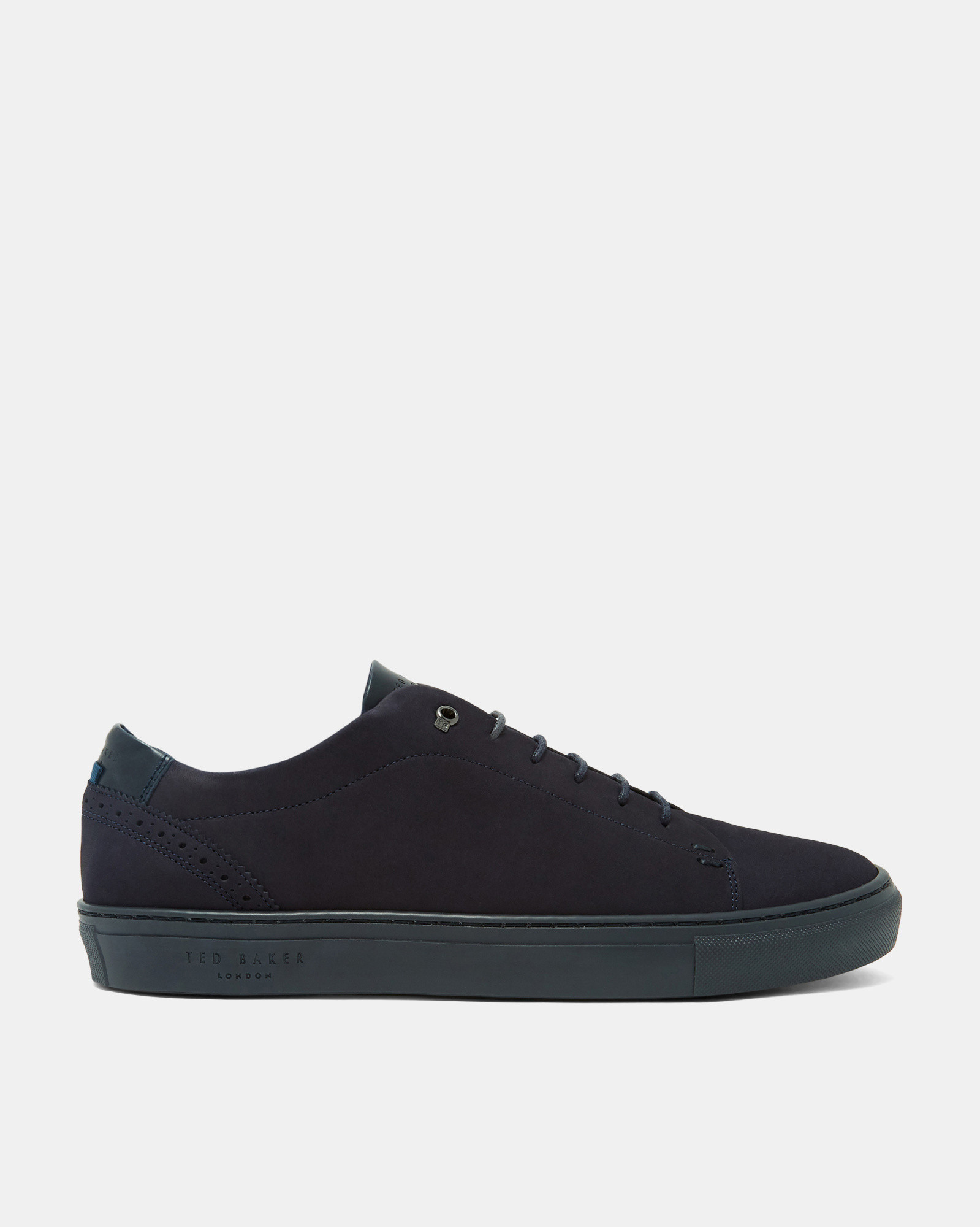 DAHVID BROGE DETAIL SUEDE TRAINER