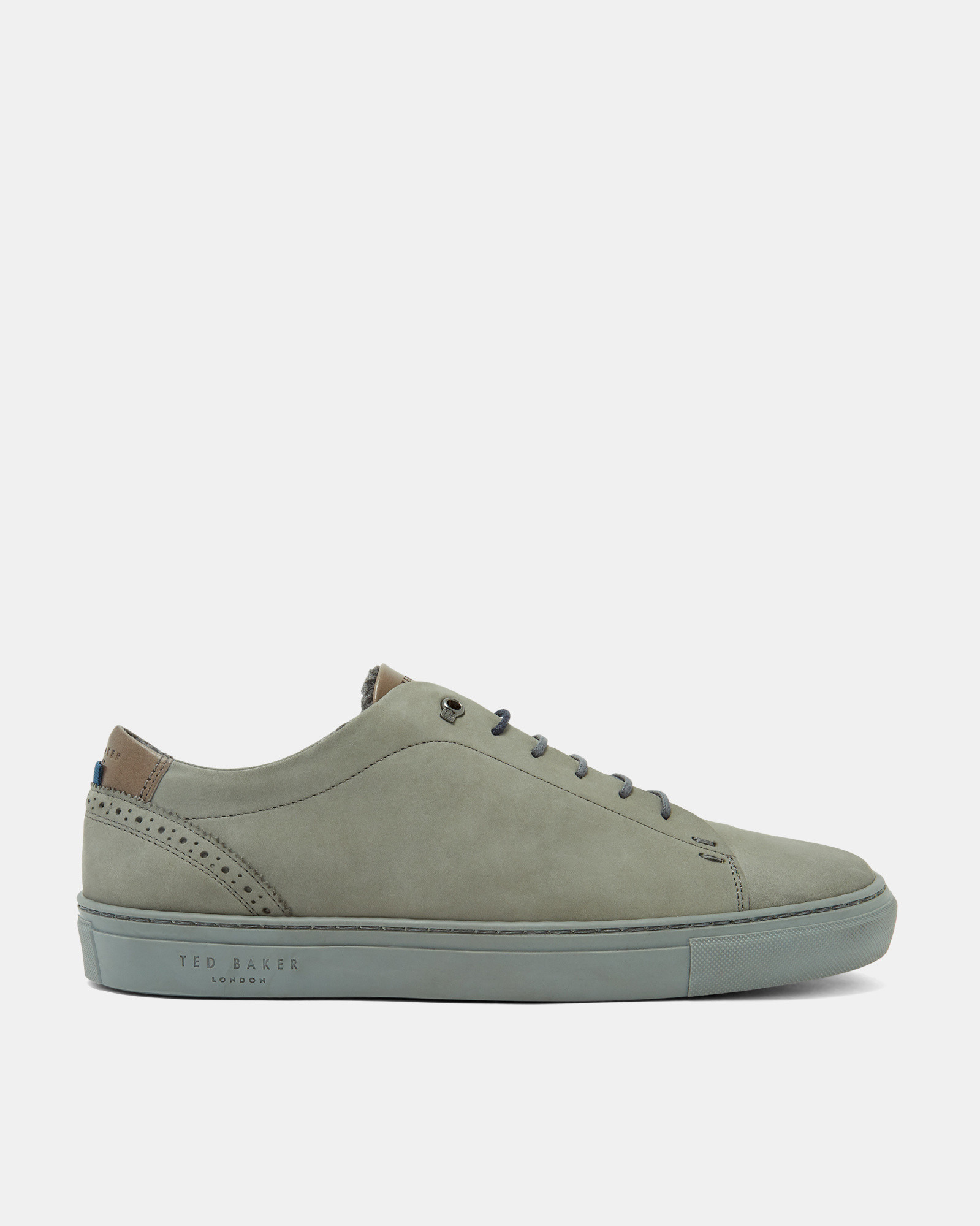 DAHVID BROGE DETAIL SUEDE TRAINER