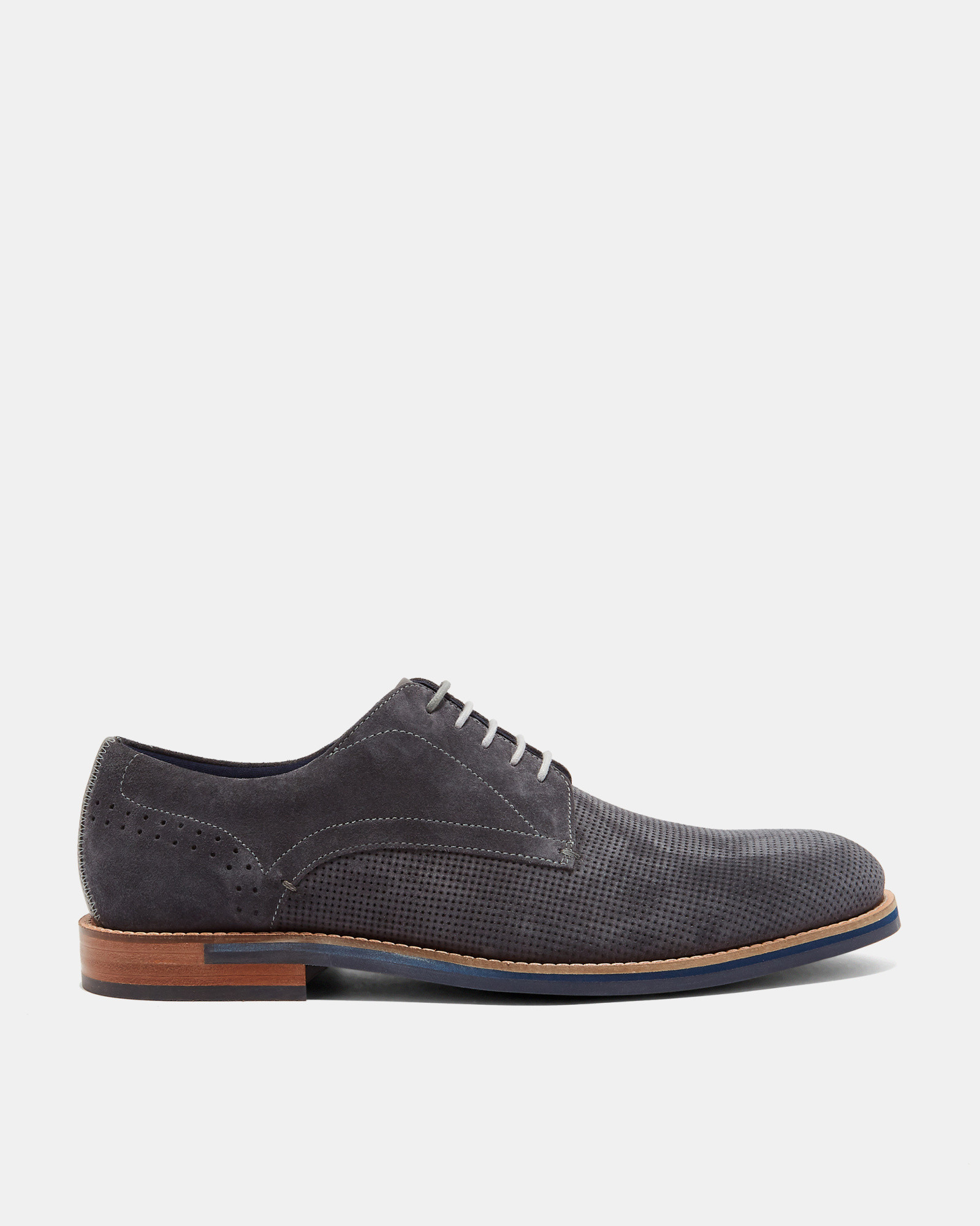 LAPIINN Perforated suede Derby shoes