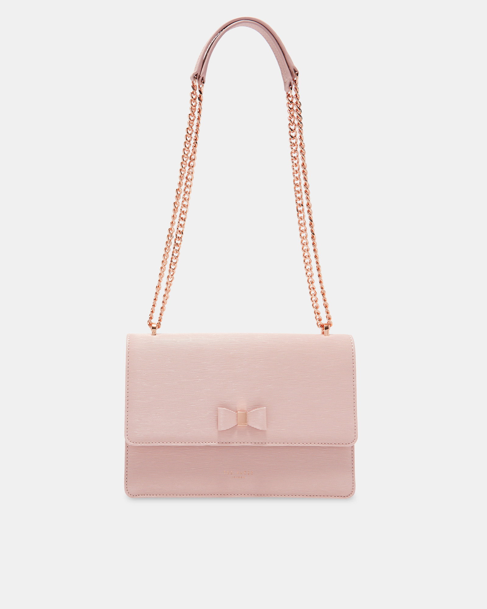 DELILA Bow detail leather cross body bag