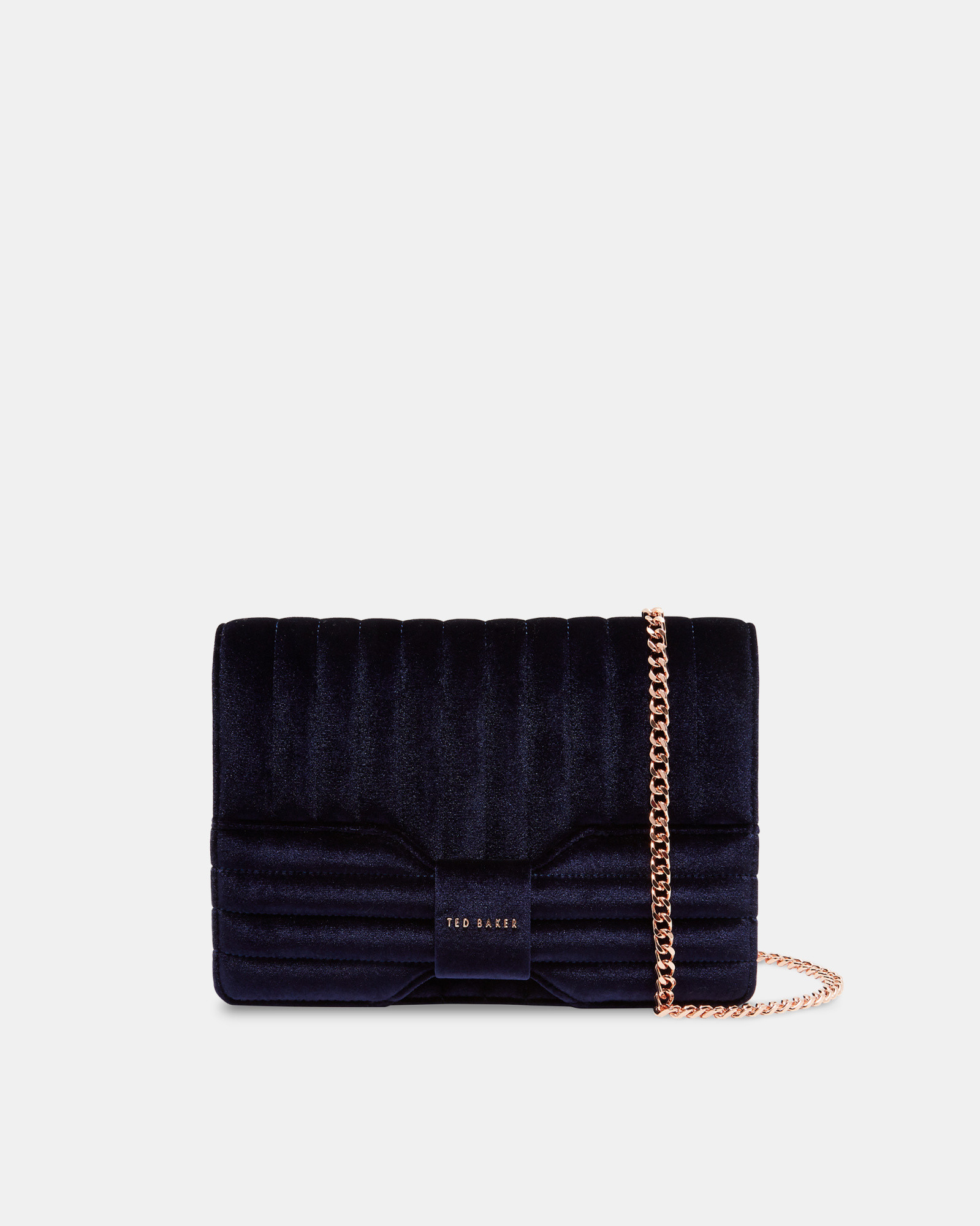 ROSALAA Velvet bow cross body bag