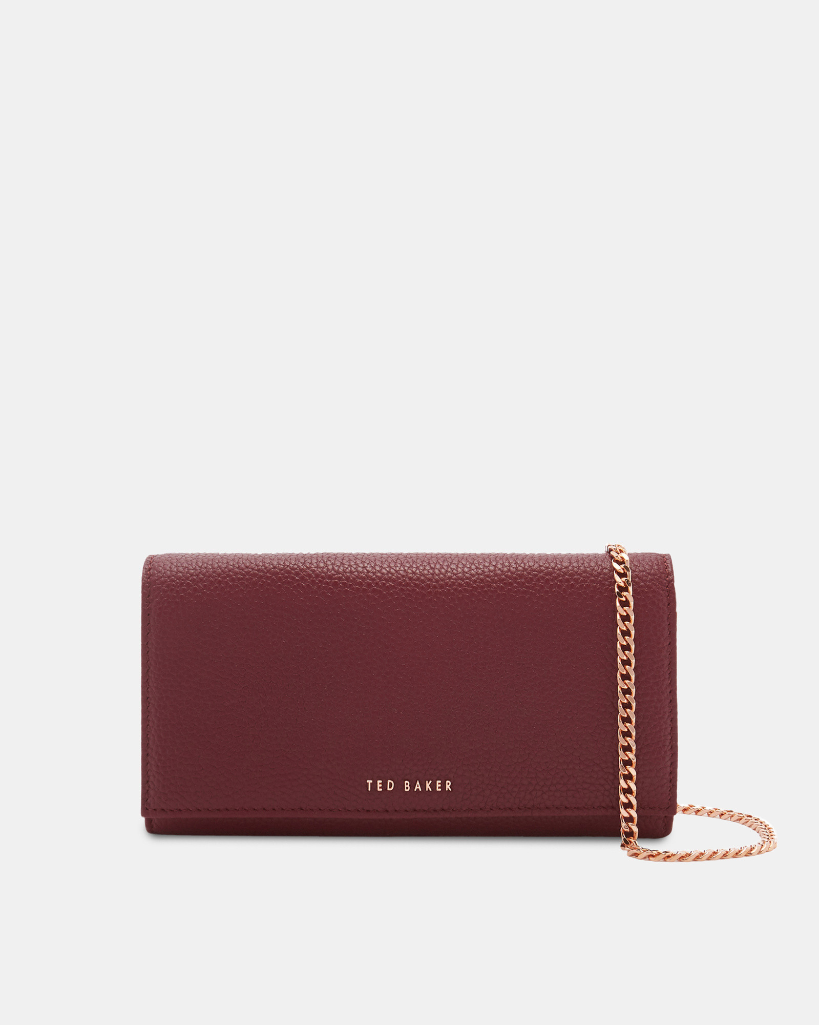 FIOLA Textured leather cross body matinee purse