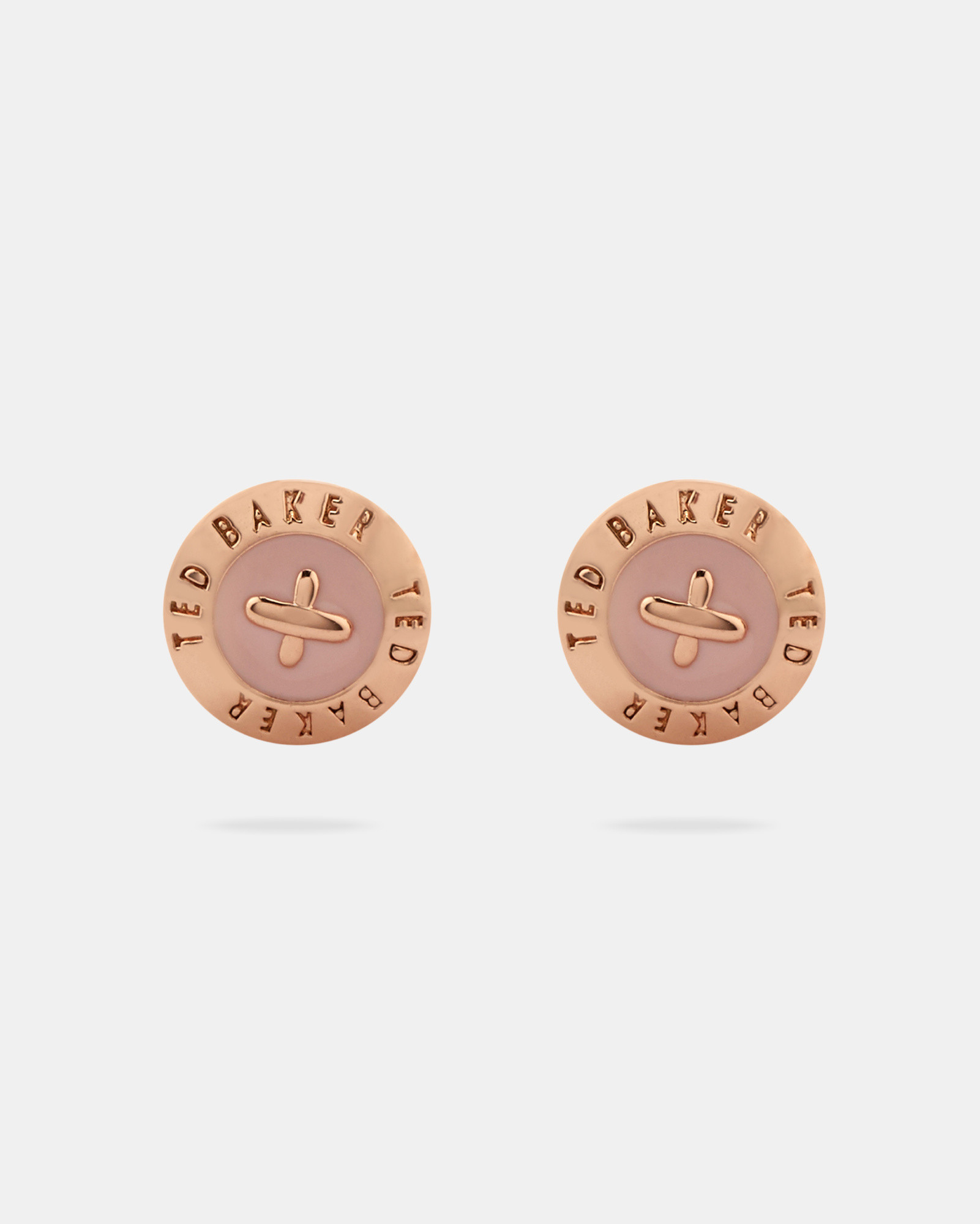 EISLEY Enamel button stud earrings