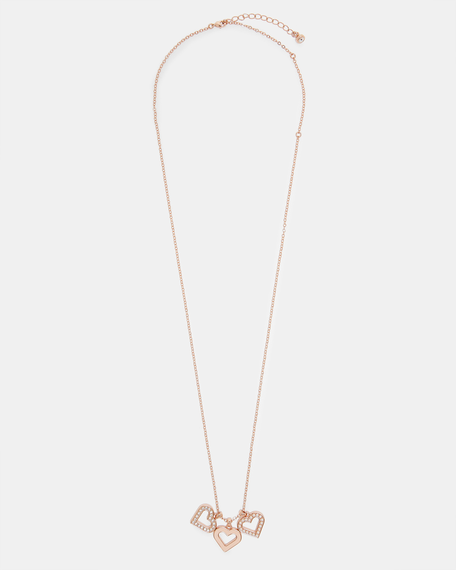 EZZRELA Heart cluster pendant necklace
