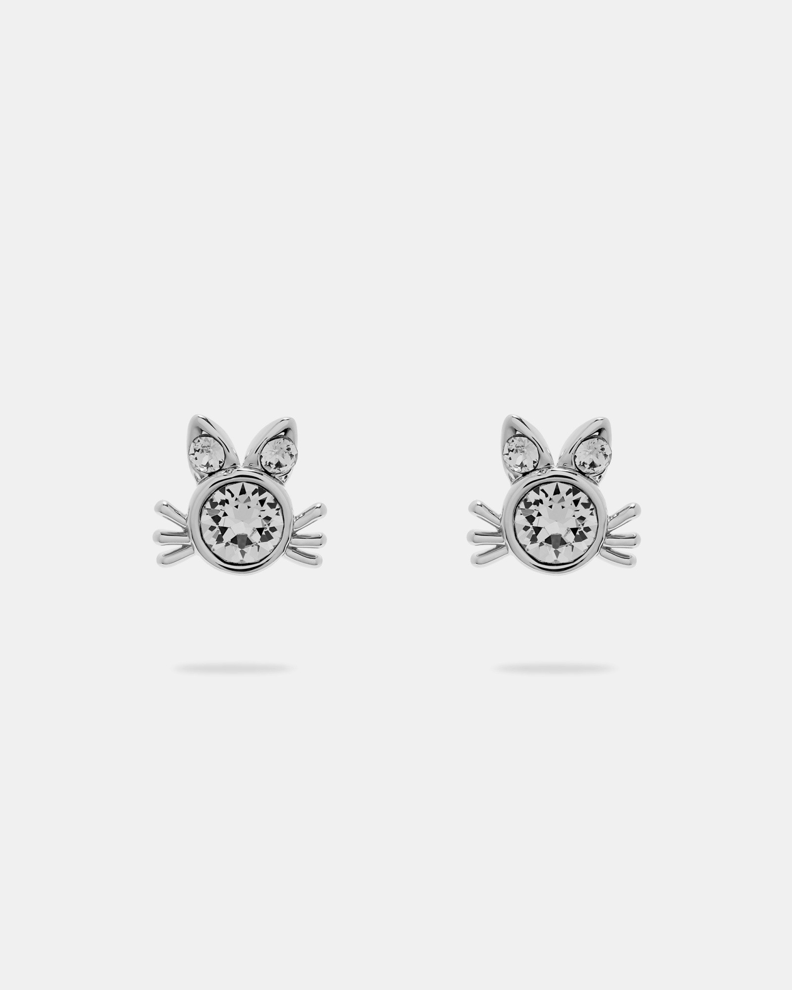 SABRO Crystal kitten earrings