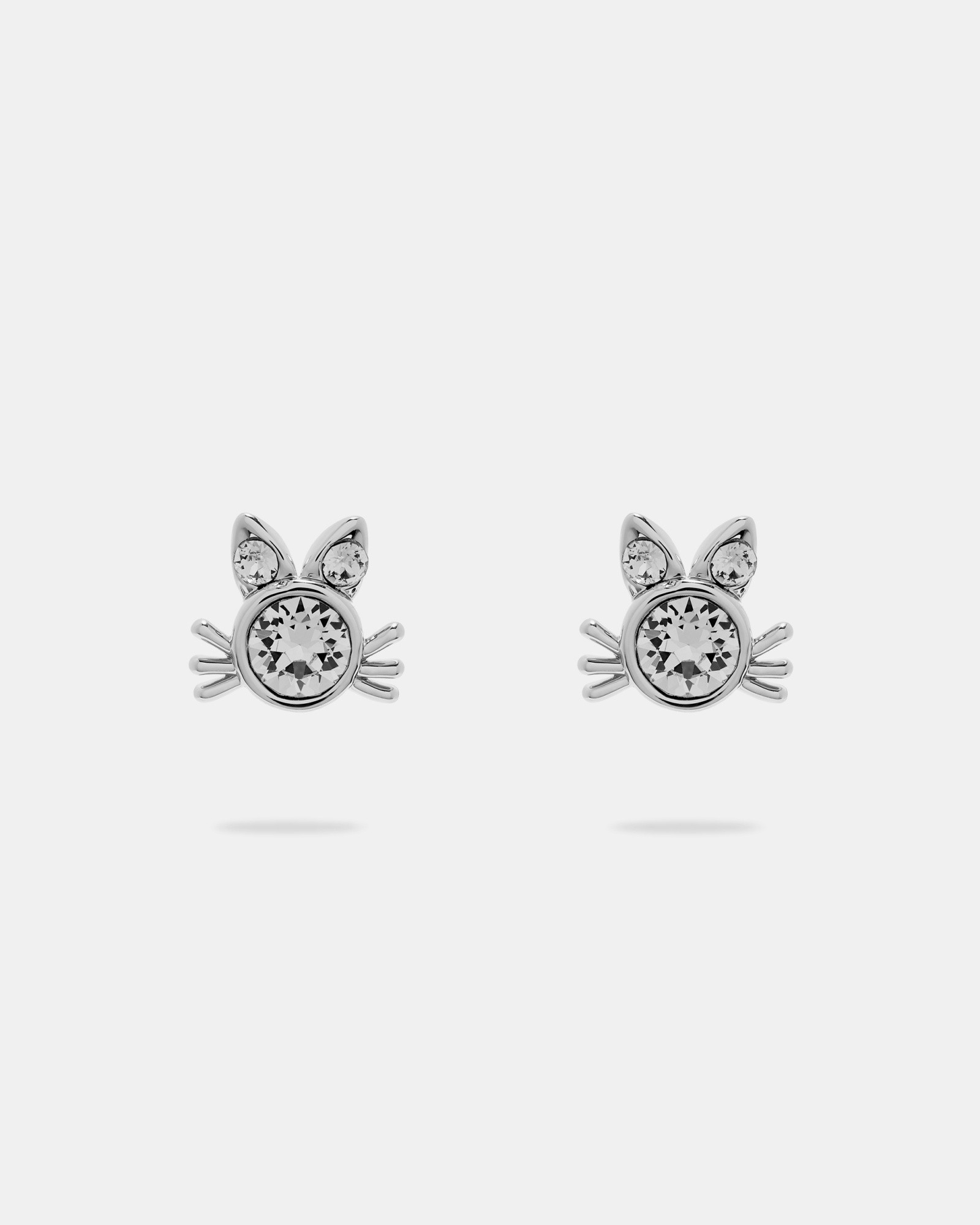 SABRO Crystal kitten earrings